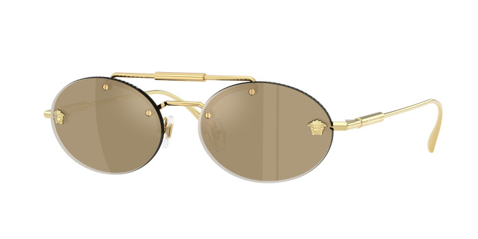 Versace VE2295 K00303 Gold Plated (Clear Mirror Real Yellow Gold)