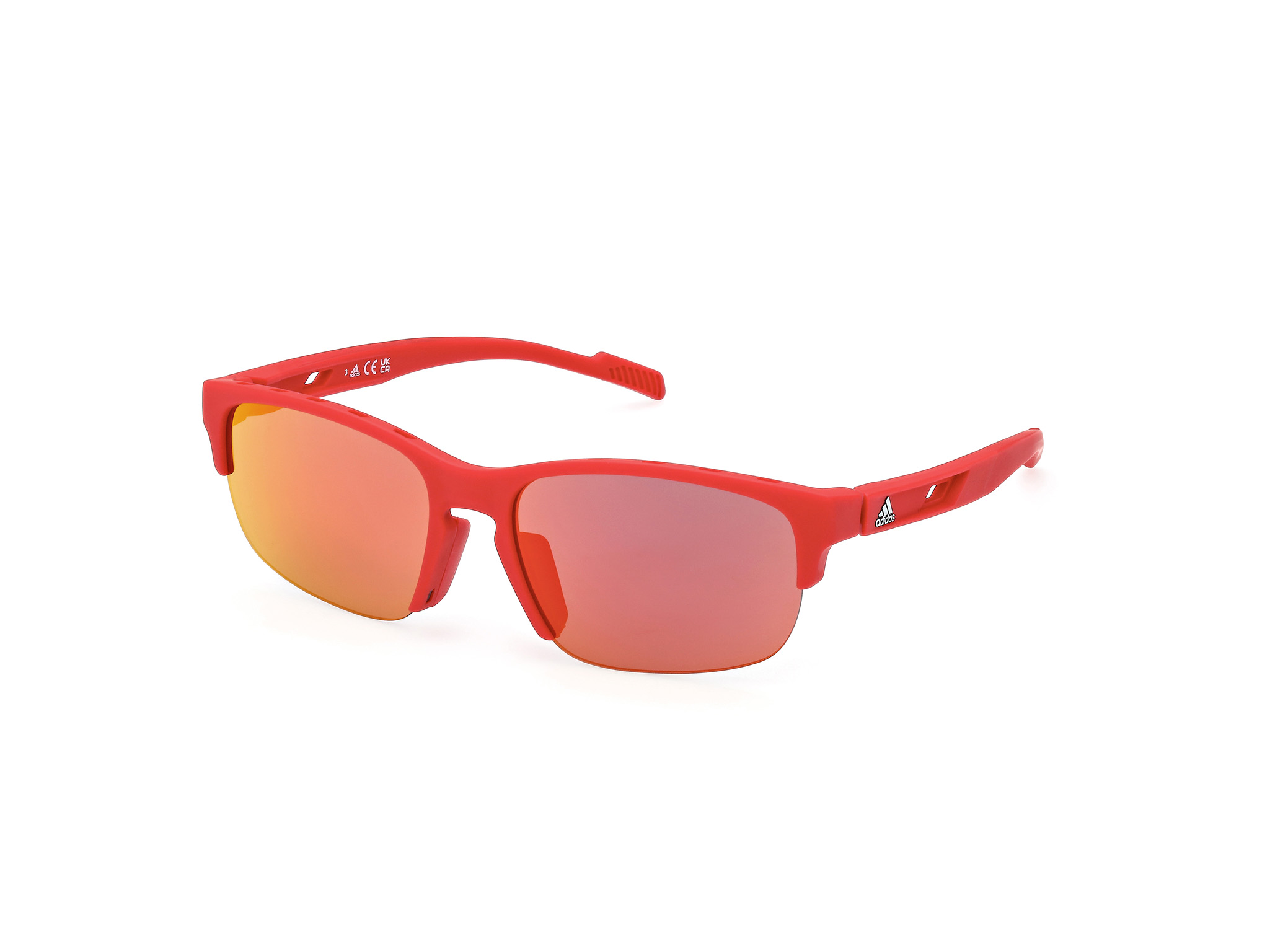 Buy Adidas Sport Sp0068 66l Shiny Red Roviex Mirror prescription