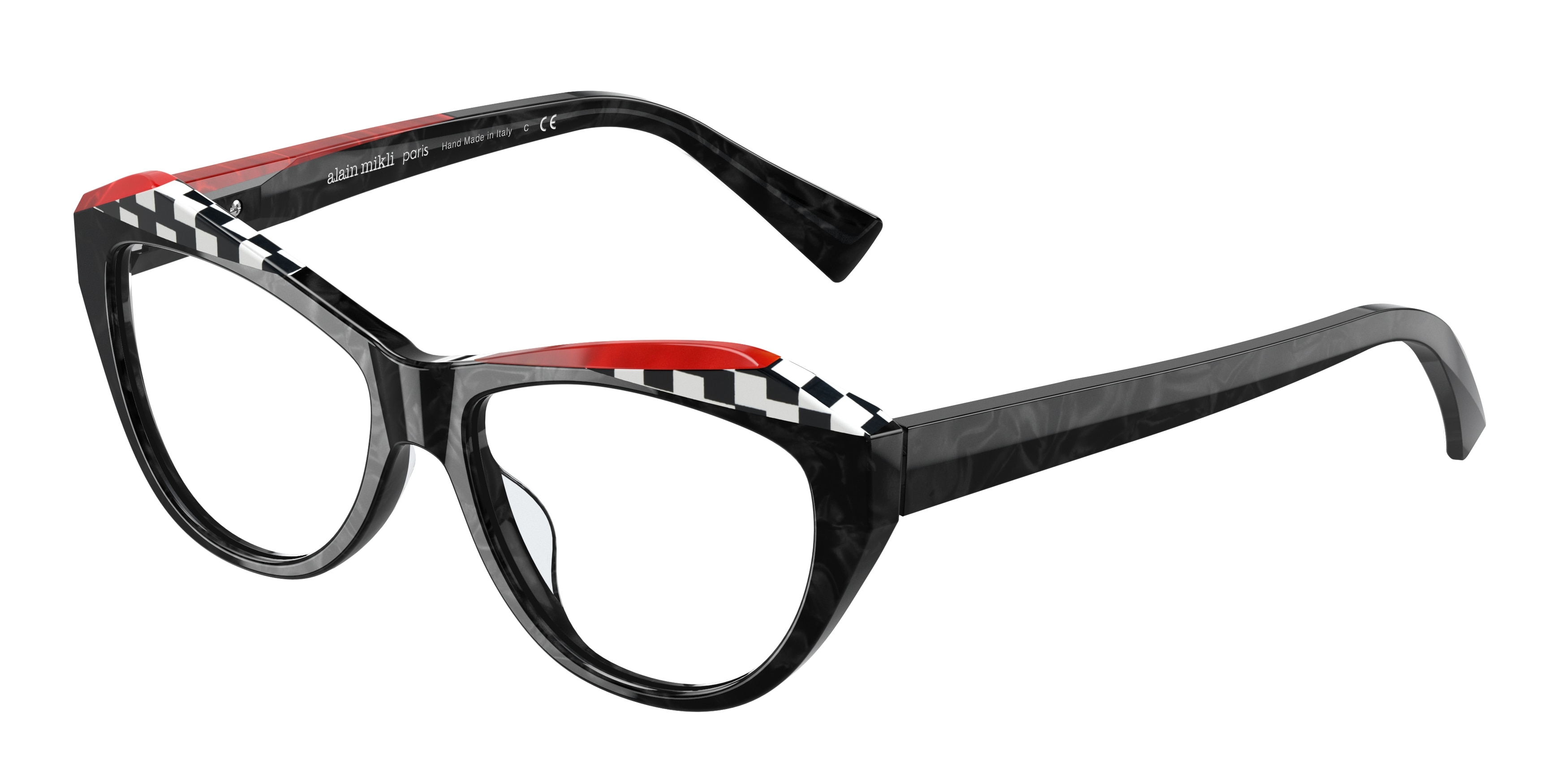 alain_mikli_0a03137_001_noir_mikli___black_white_damier_rouge