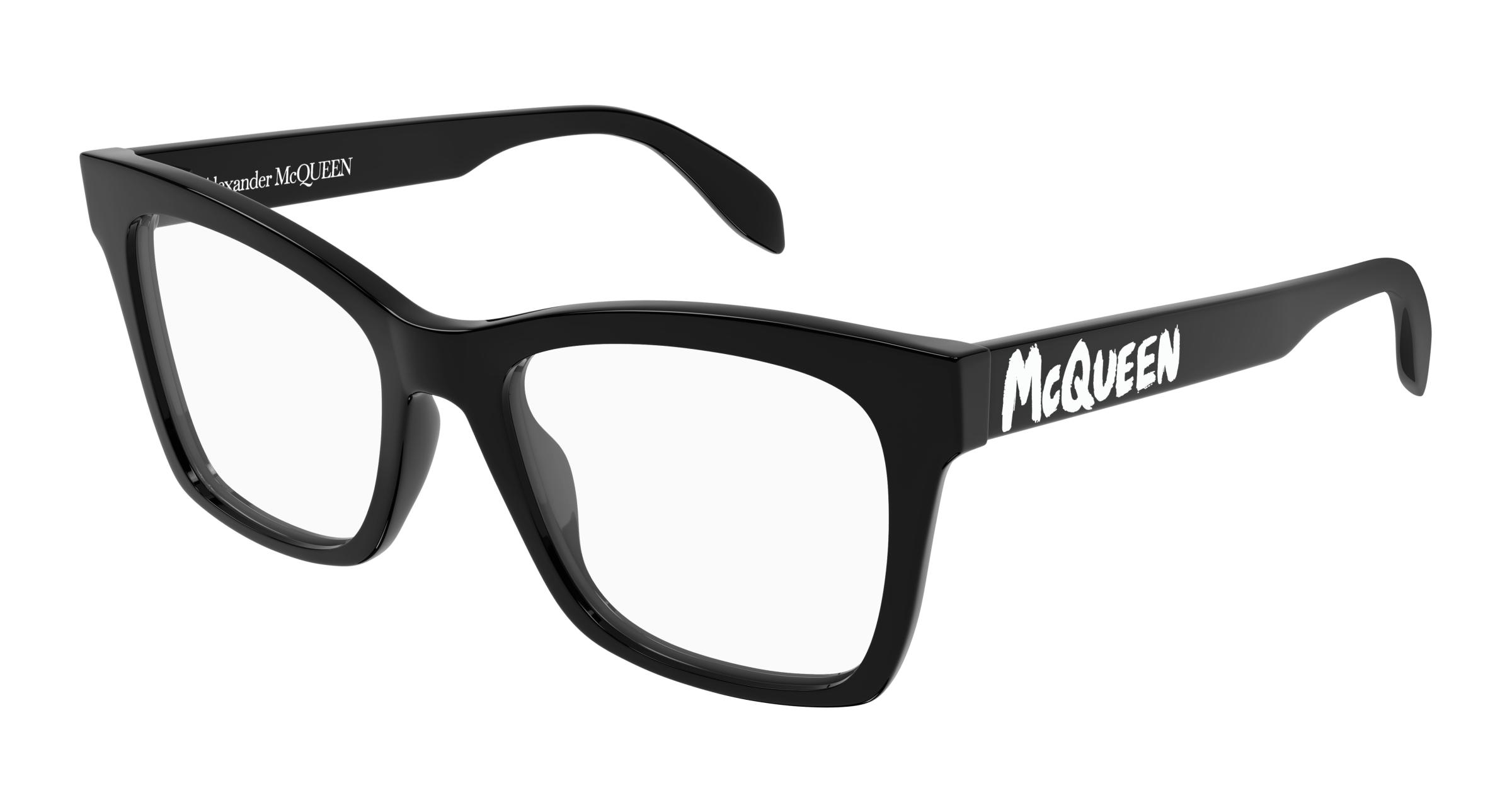 Buy Alexander McQueen Am0388o 001 Black 001 prescription Glasses
