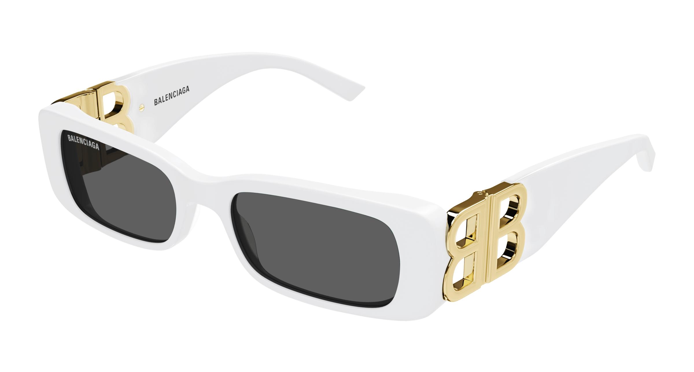 Buy Balenciaga Bb0096s 011 White 011 prescription Sunglasses