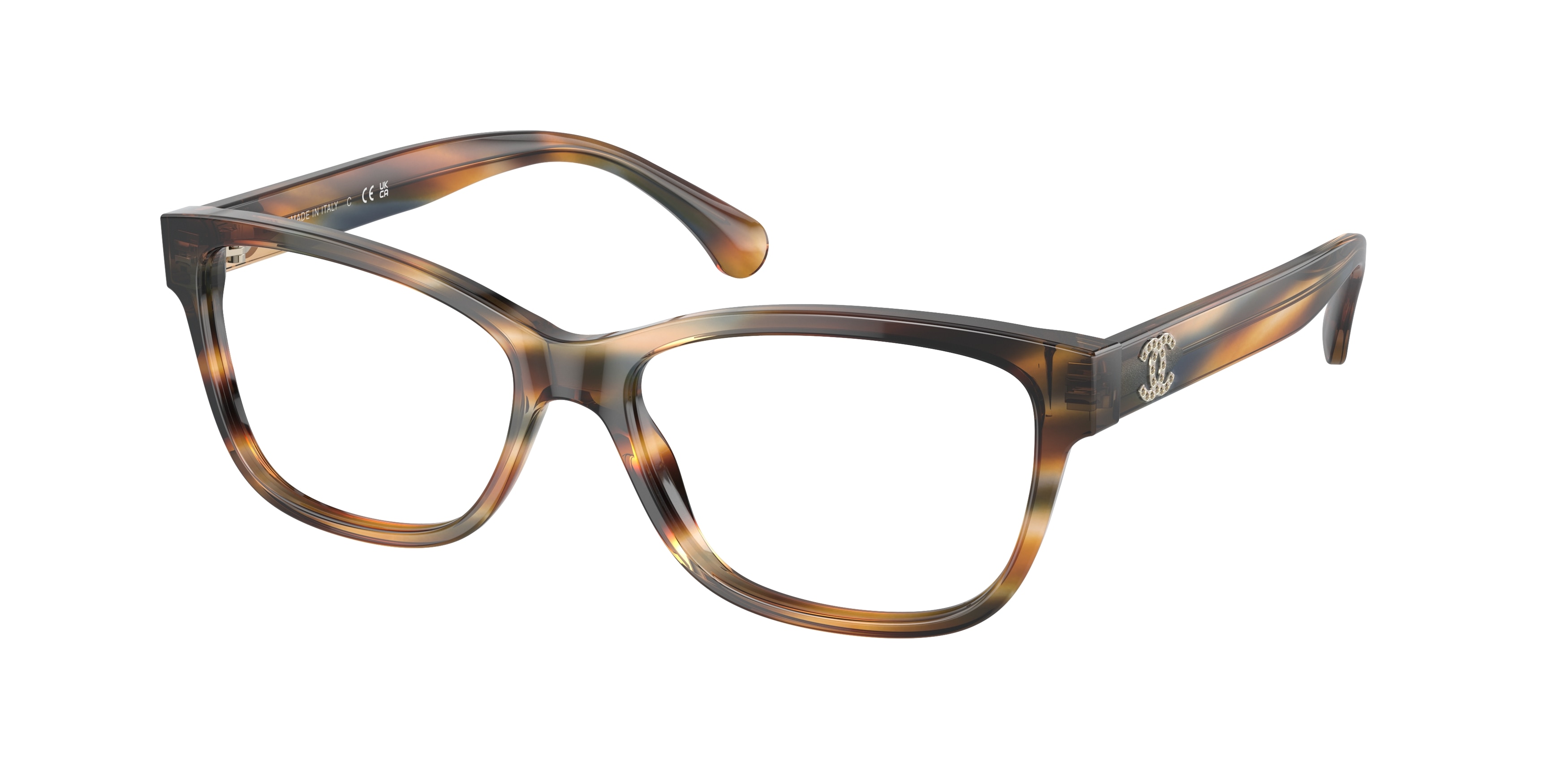 chanel_0ch3449b_1735_yellow_brown_striped chanel_0ch3449b_1735_yellow_brown_striped