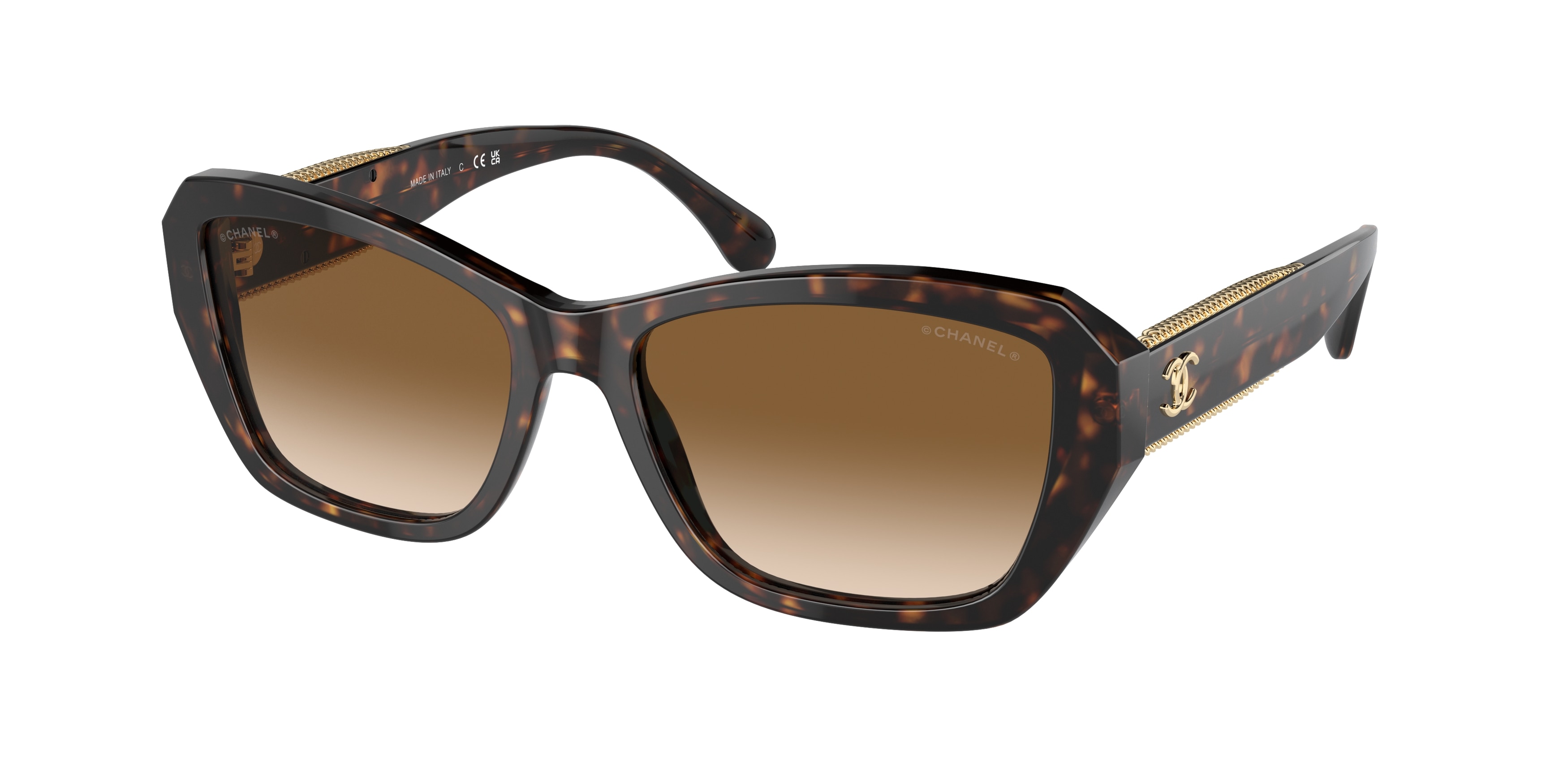 Chanel dark havana sunglasses sales