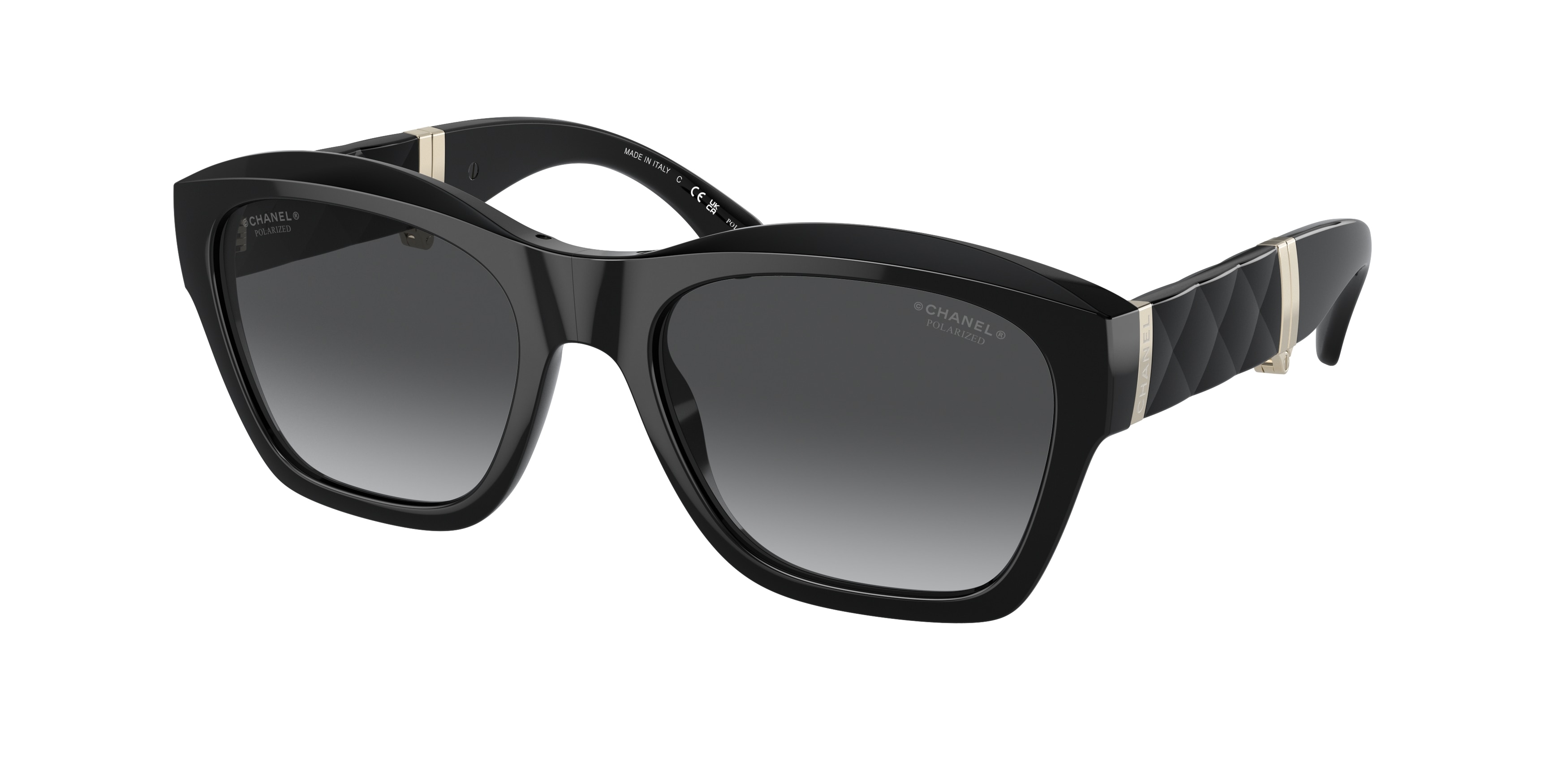 Chanel 6055B Sunglasses White/Grey Square Women