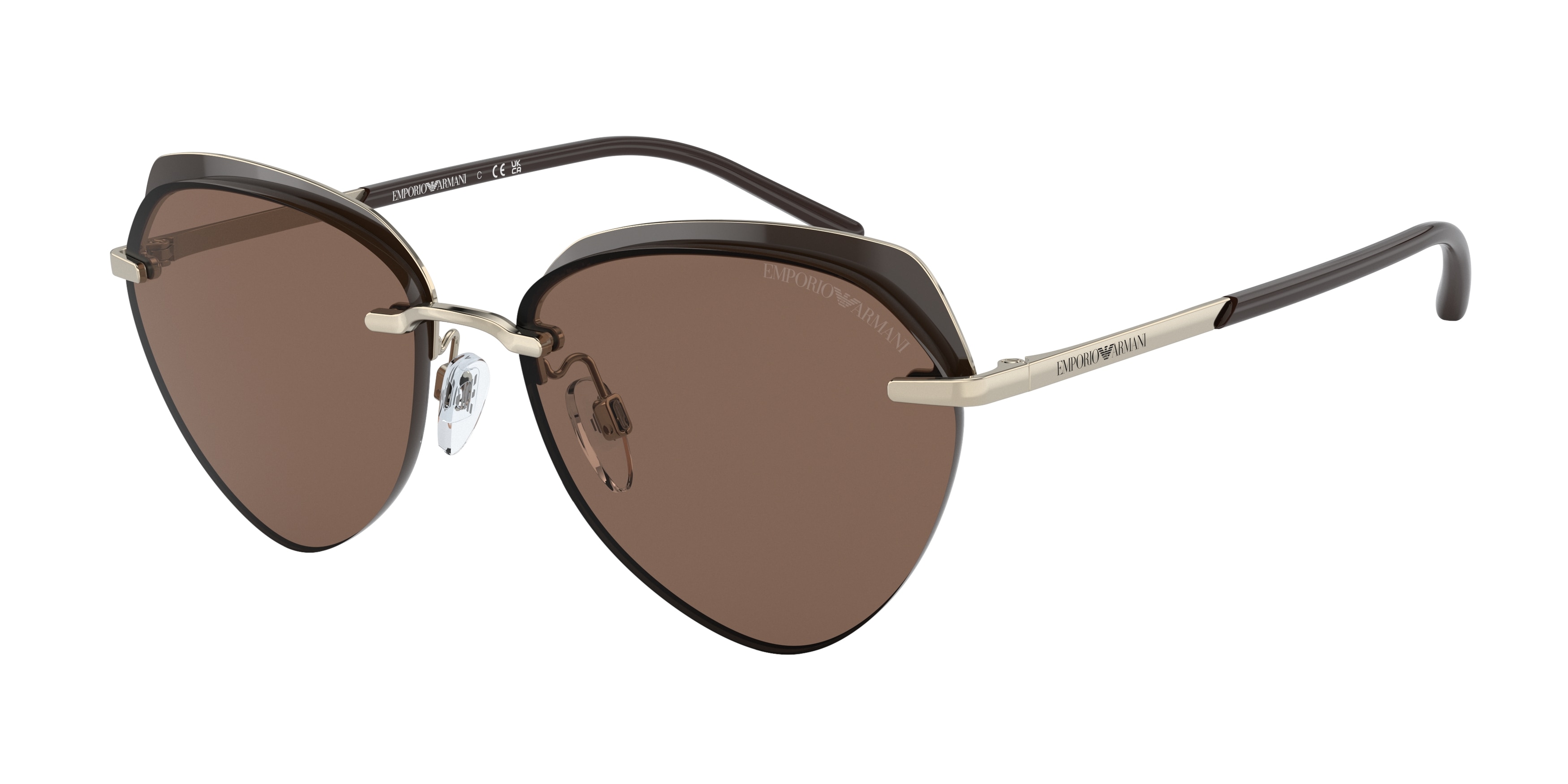 Emporio armani on sale sunglasses gold