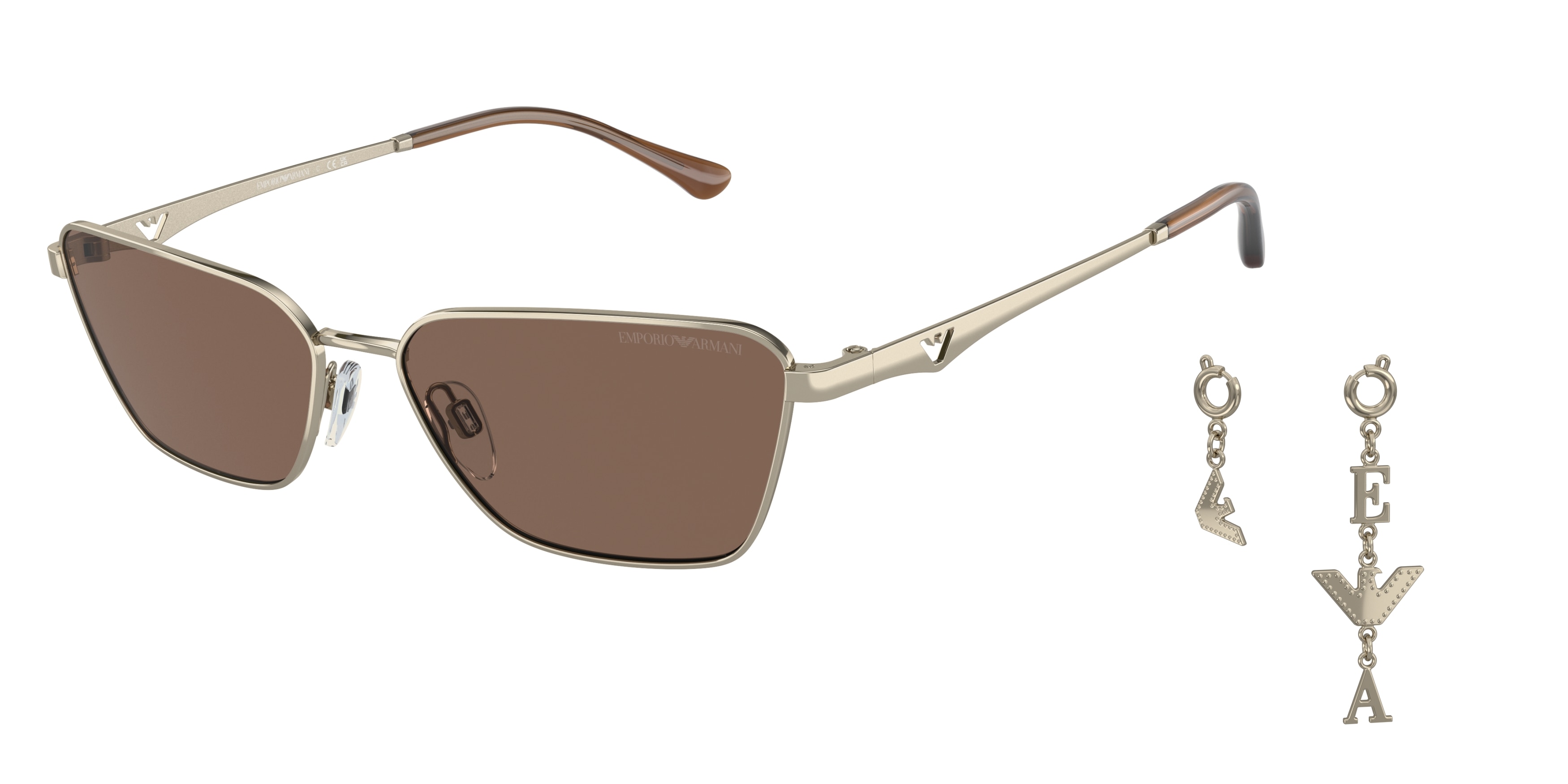 Armani shop sunglasses gold