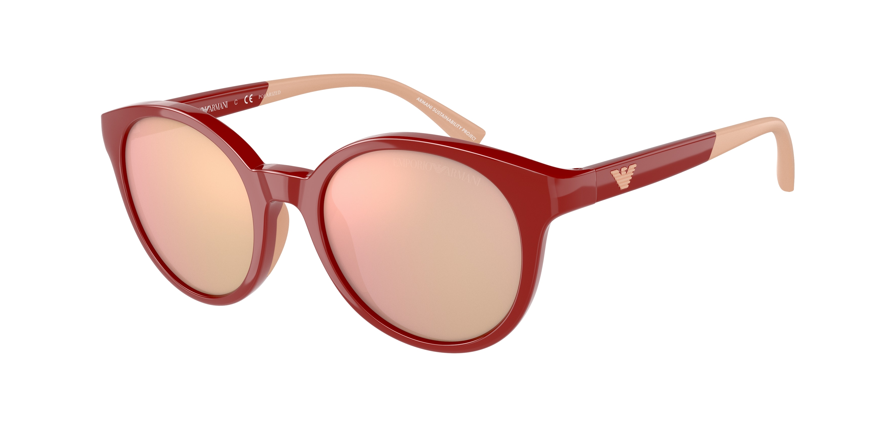 Armani red sunglasses discount