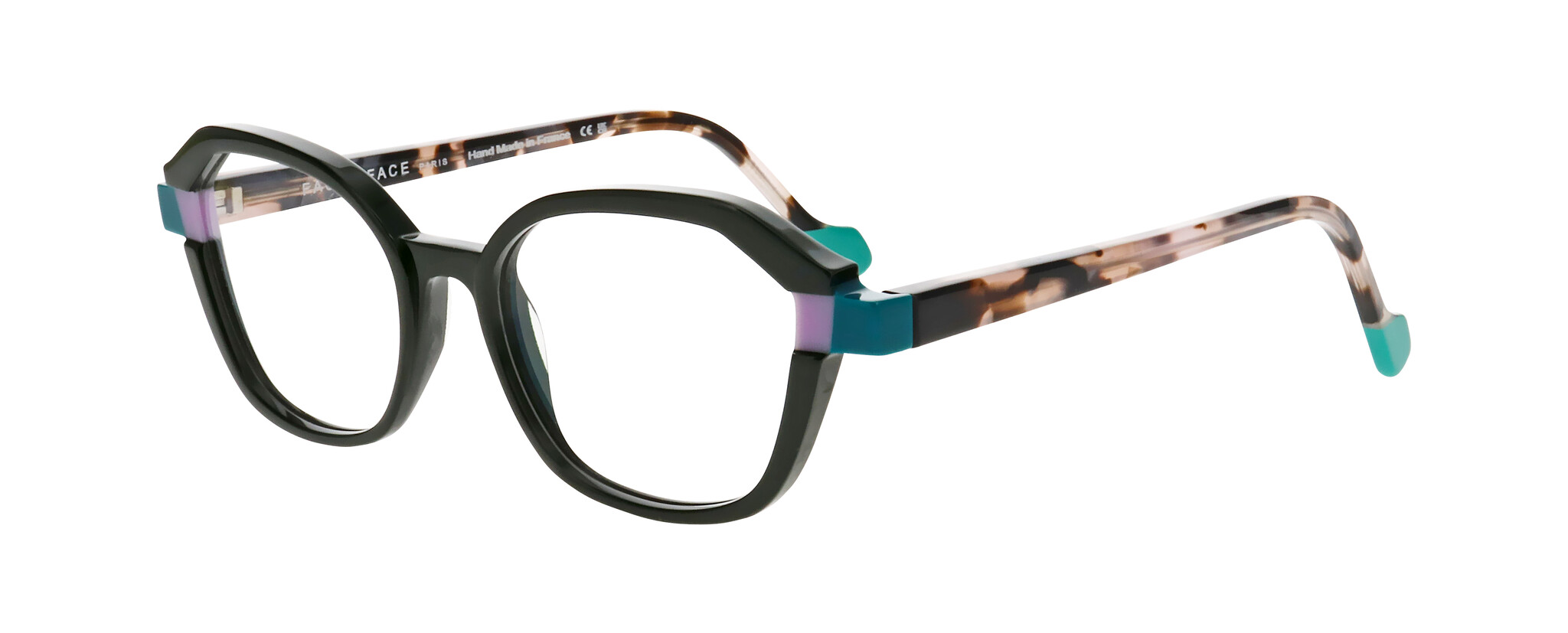 Face A Face Blink 2 1107 Transparent Striped Dark Green
