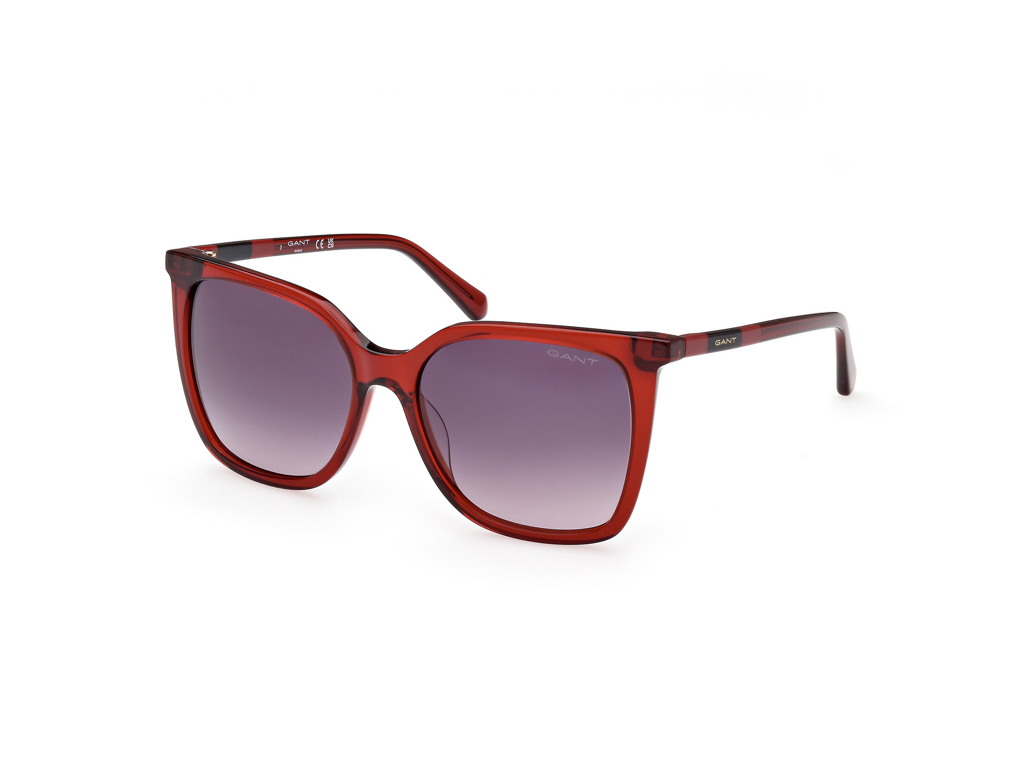 Buy Gant Ga8093 48f Shiny Dark Brown Gradient Brown prescription