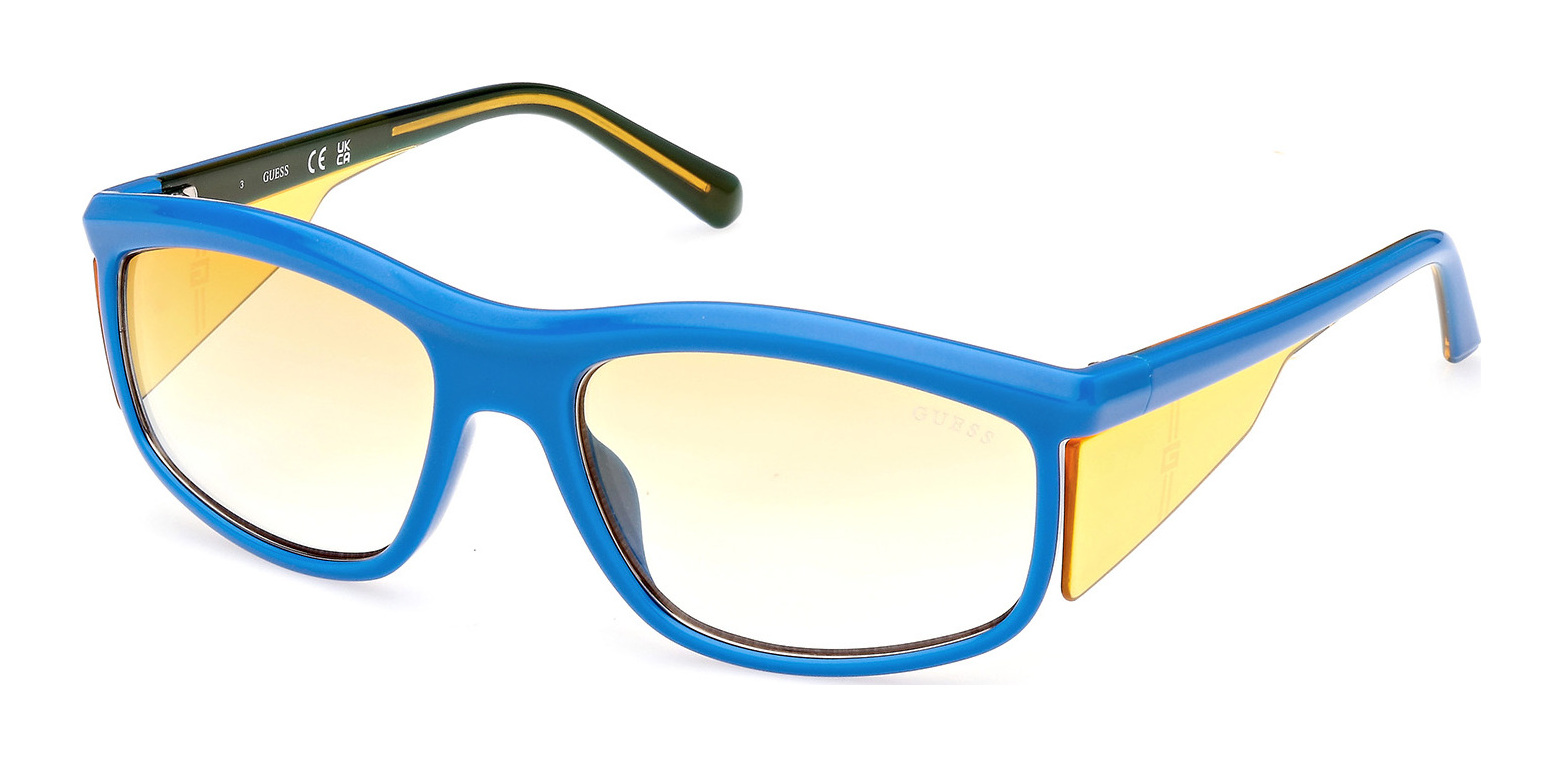 Guess blue mirrored sunglasses top