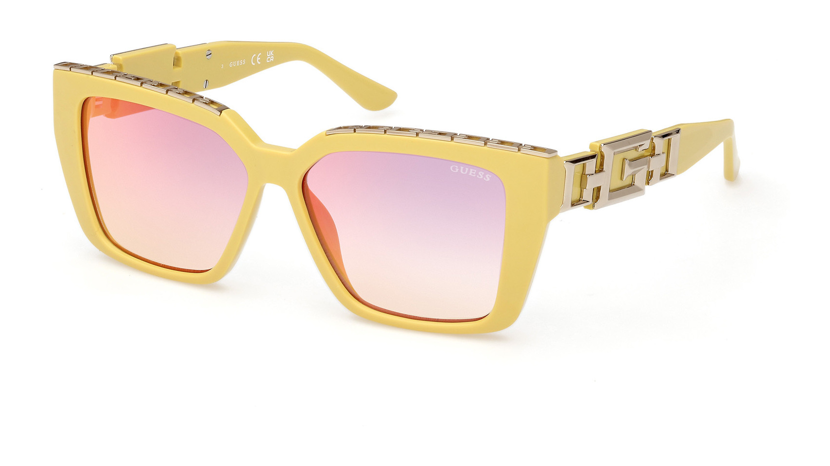 Guess blue deals mirrored sunglasses