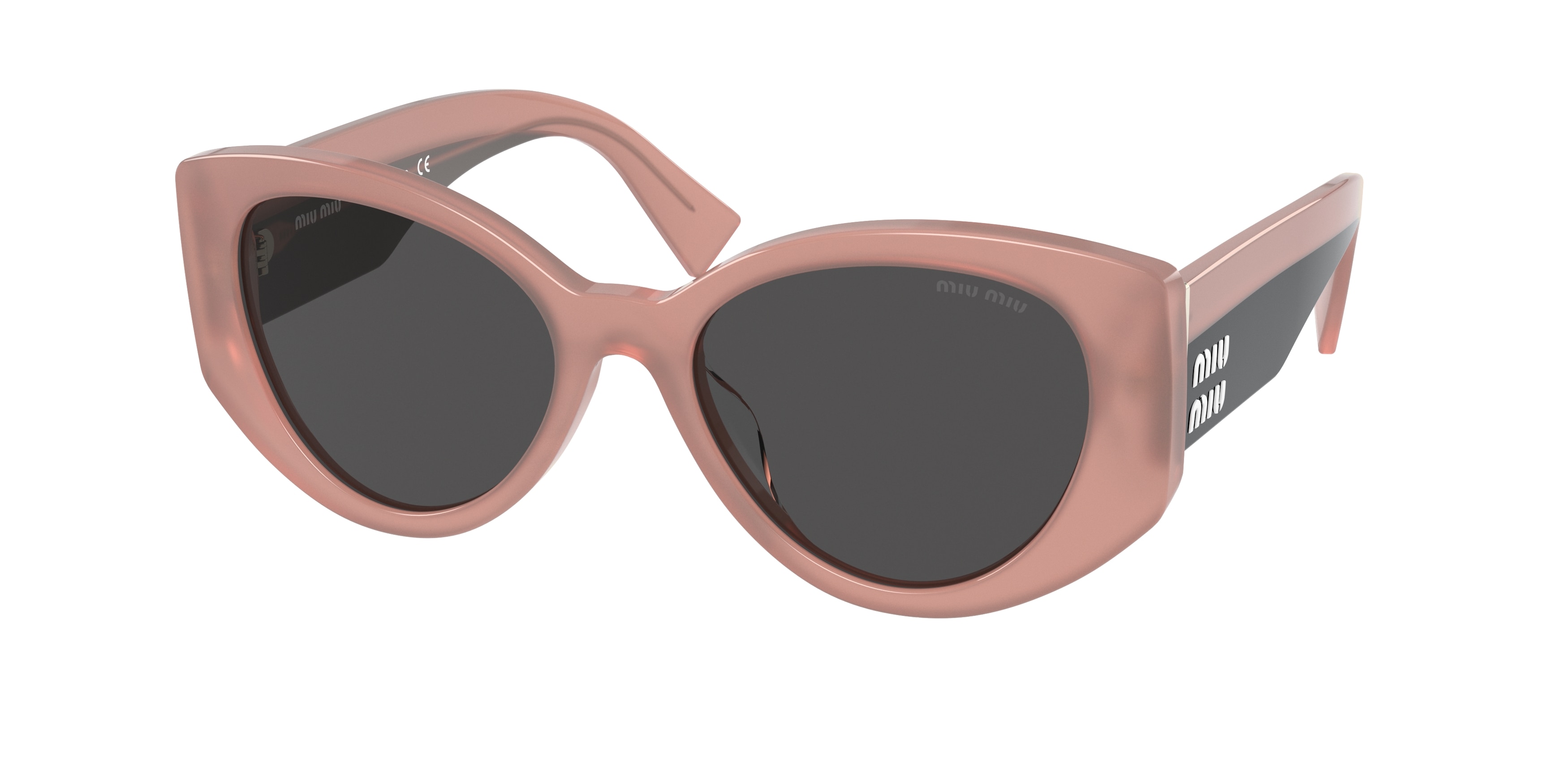 Buy Miu Miu MU 03WS 06x5s0 Pink Opal prescription Sunglasses