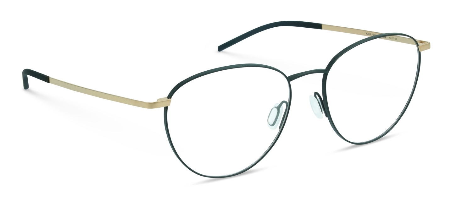 Designer gold frame glasses hot sale