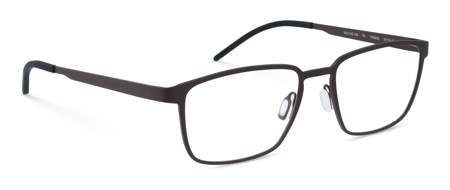 Brown line glasses sales