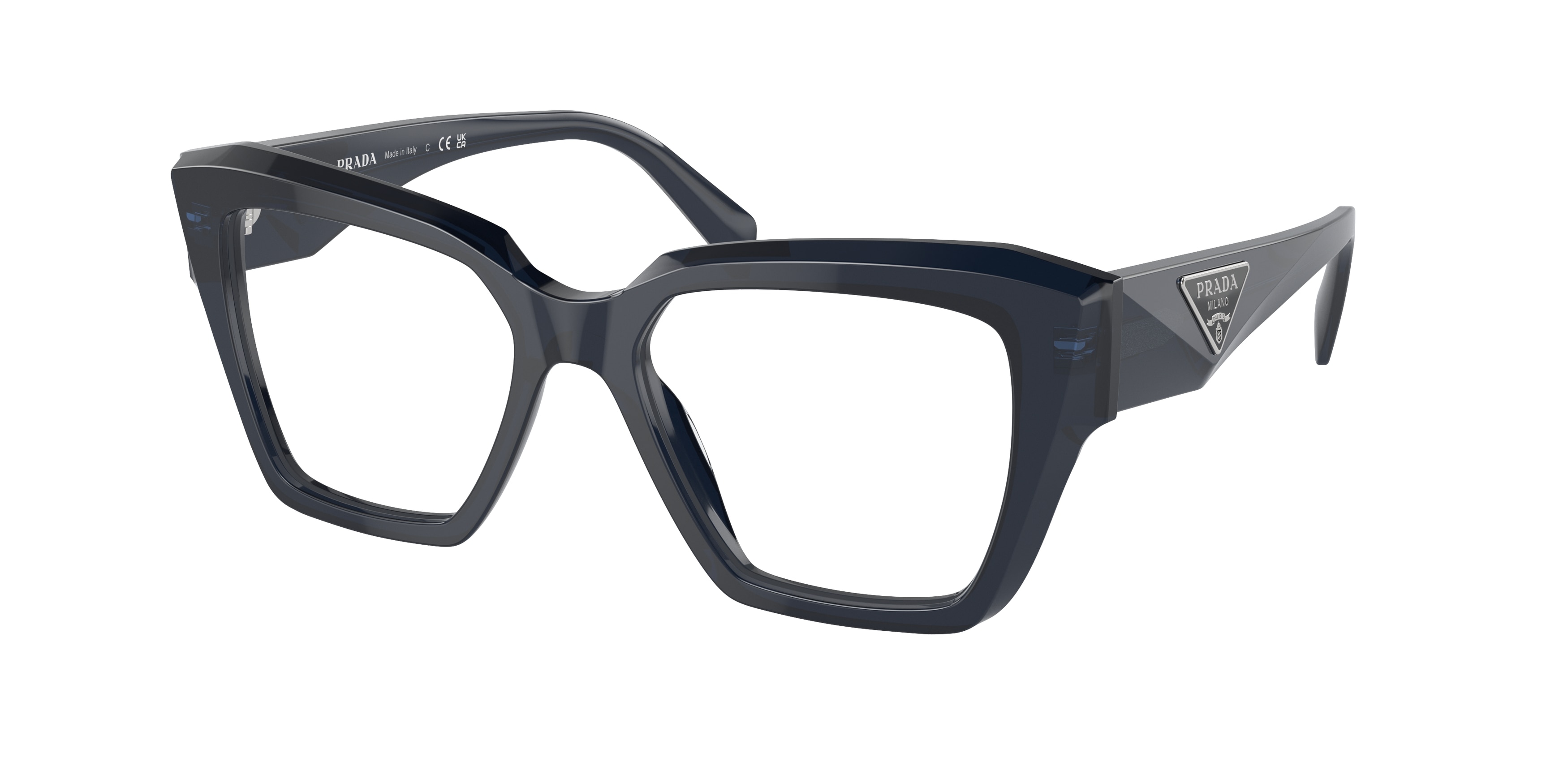 Prada blue eyeglasses discount