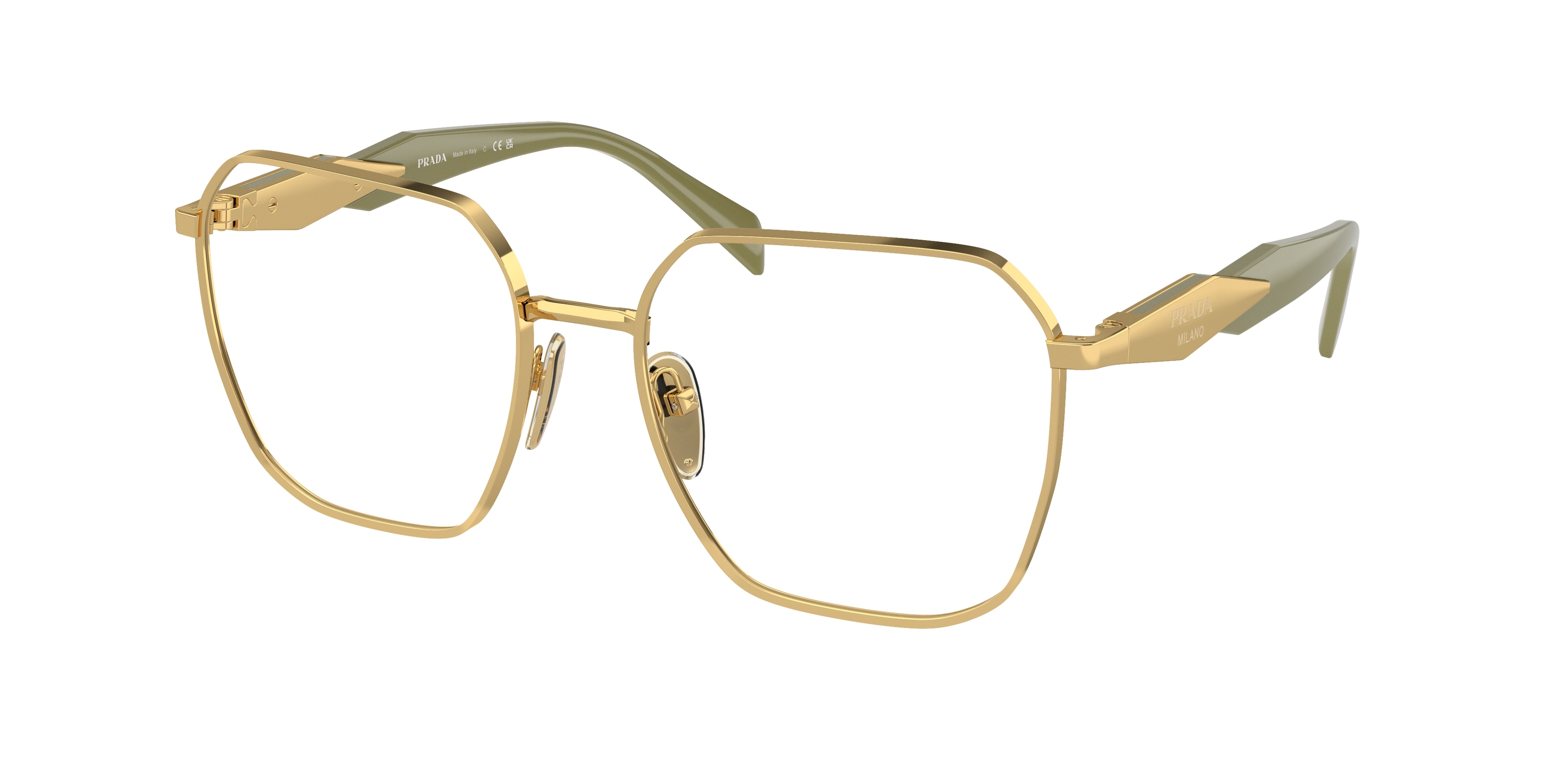 Prada gold glasses top