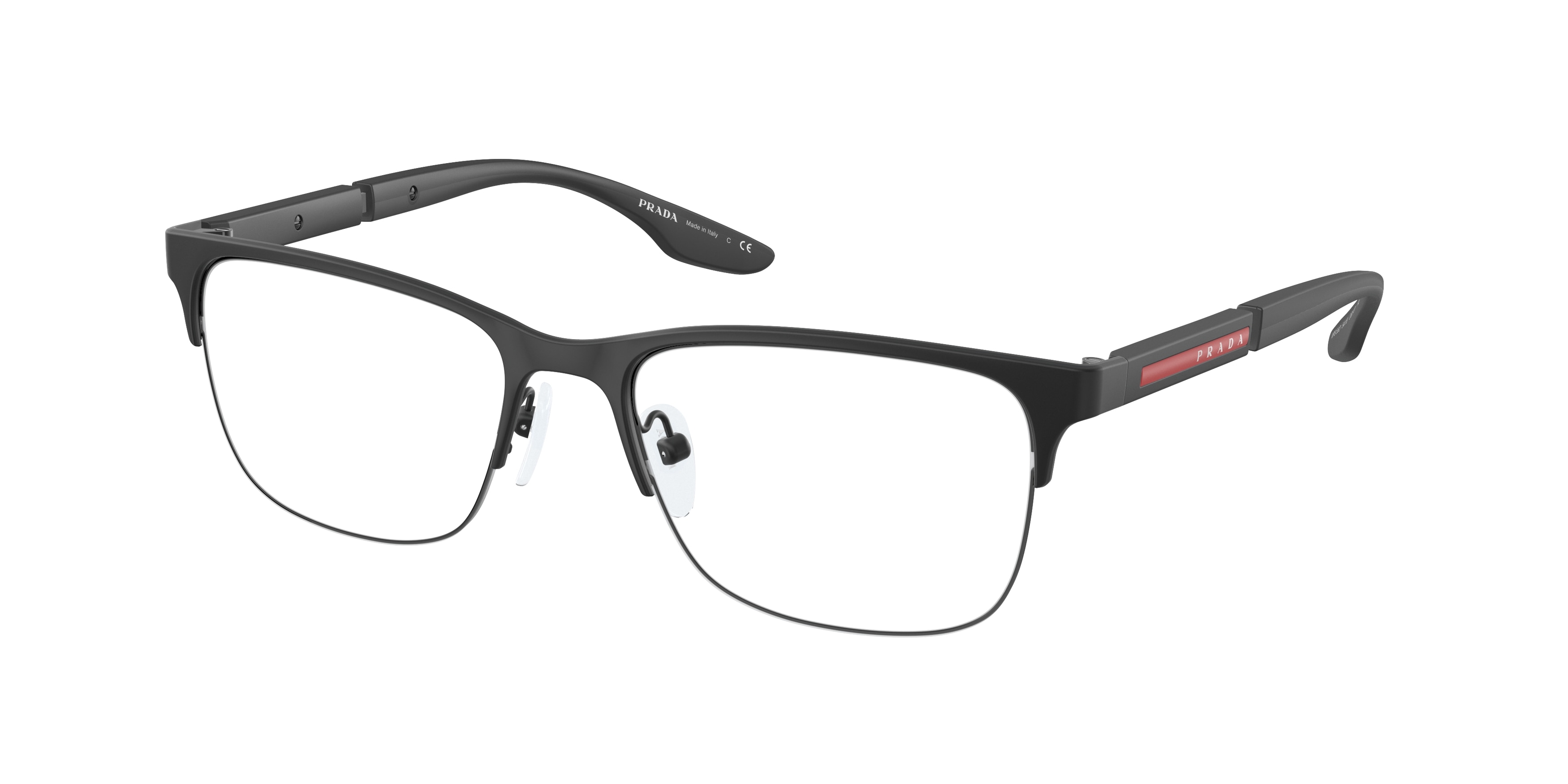 Buy Prada Linea Rossa PS 55OV 16c1o1 Matte Black prescription Glasses