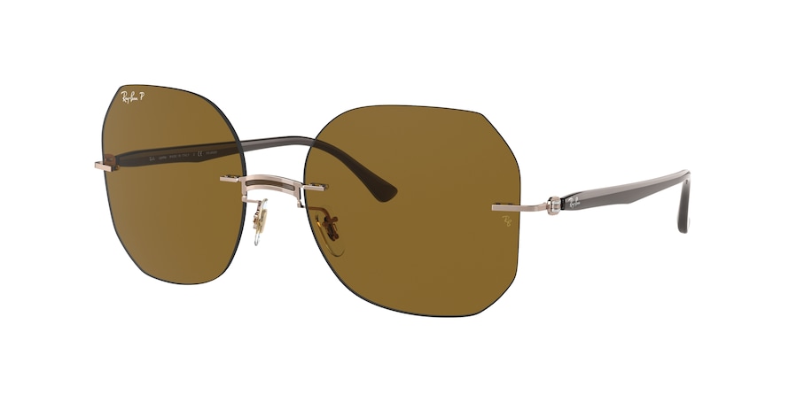 Buy Ray Ban Rb8067 Brown Sunglasses Free Prescription Lenses Mojoglasses