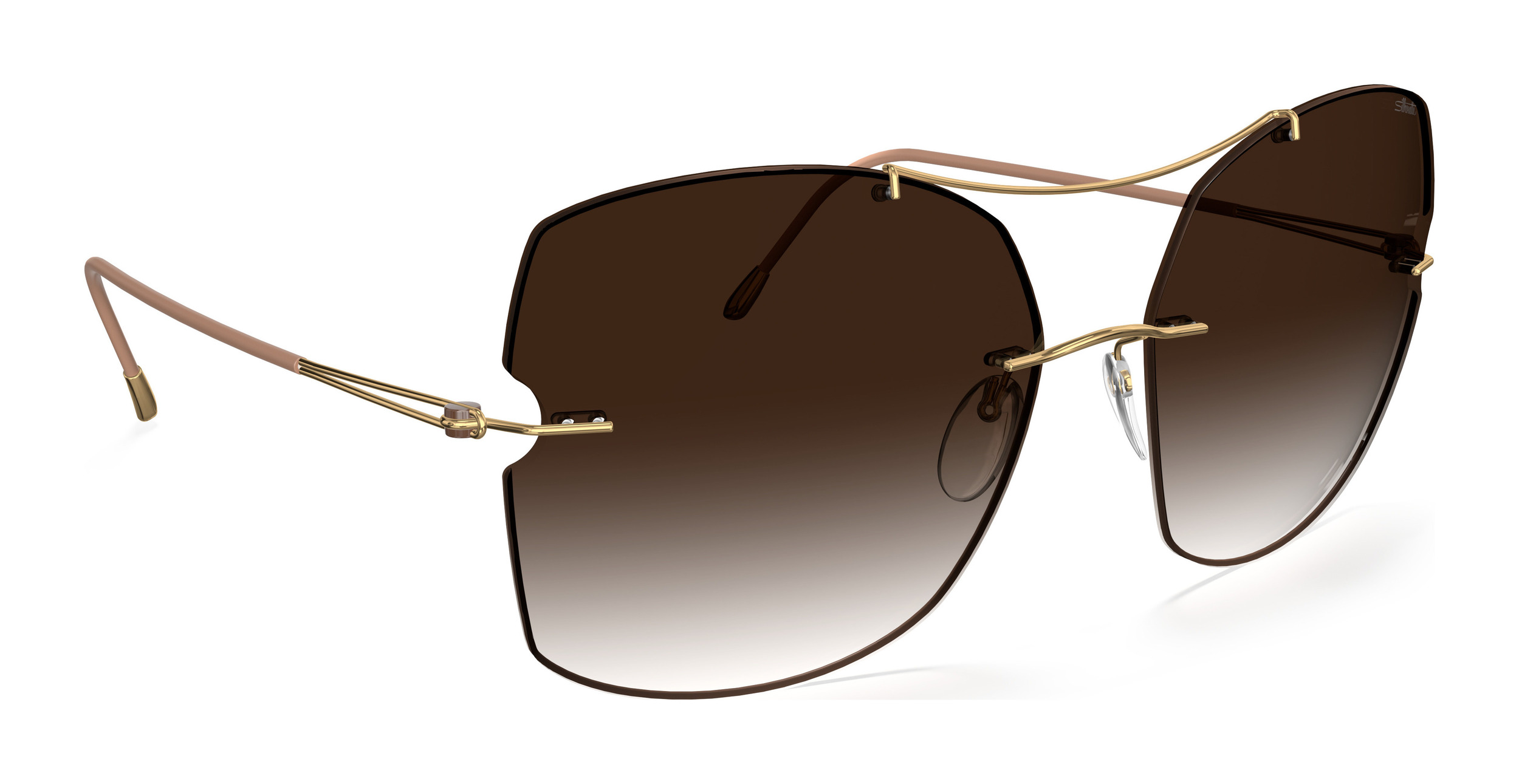 silhouette_star_island_8183_rimless_shades_classic_brown_gradient