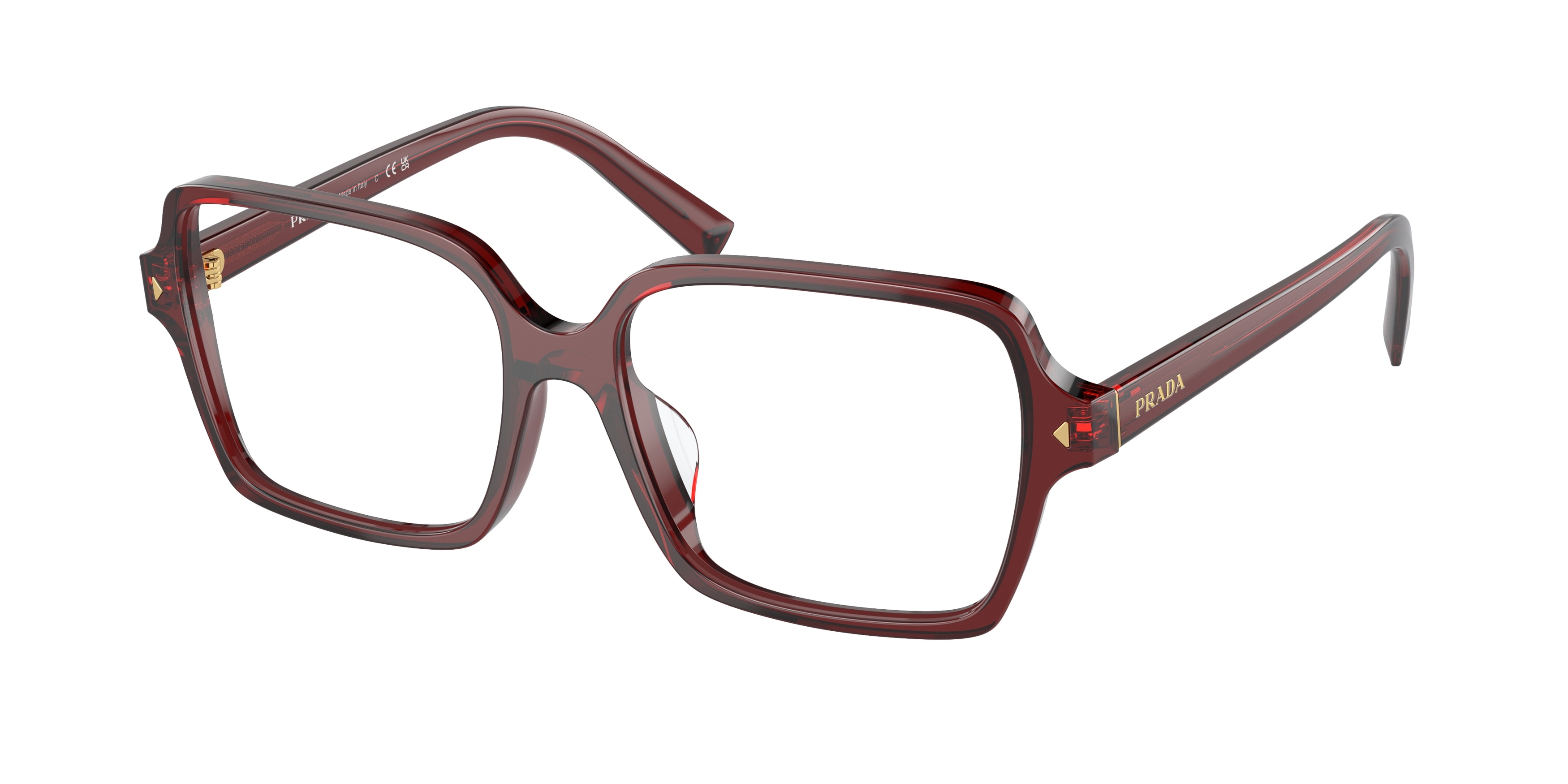 Red prada eyeglasses top