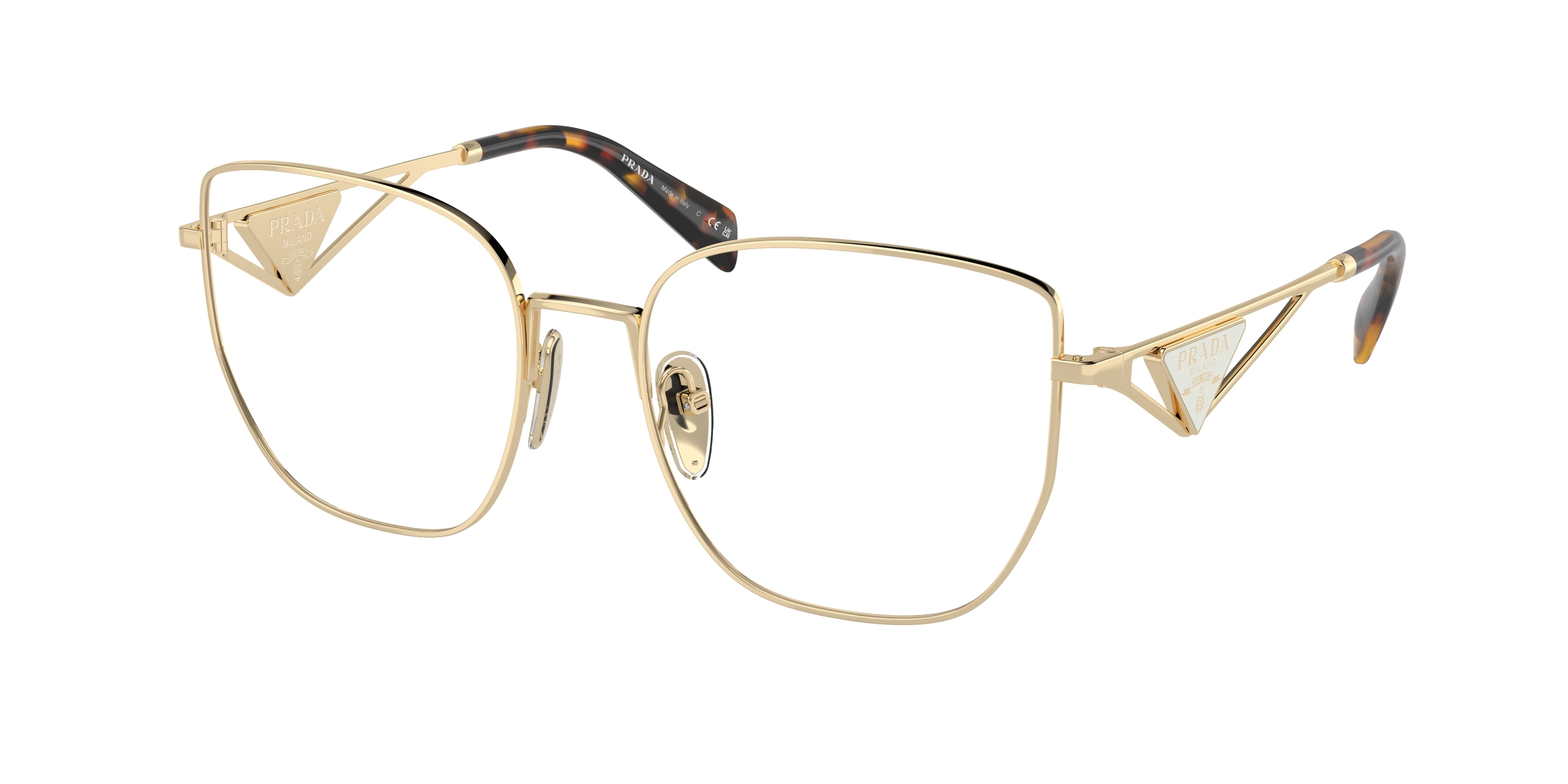 激安人気新品 Prada PR A54VD Gold ZVN1O1 Eyeglasses for Women カーオーディオ