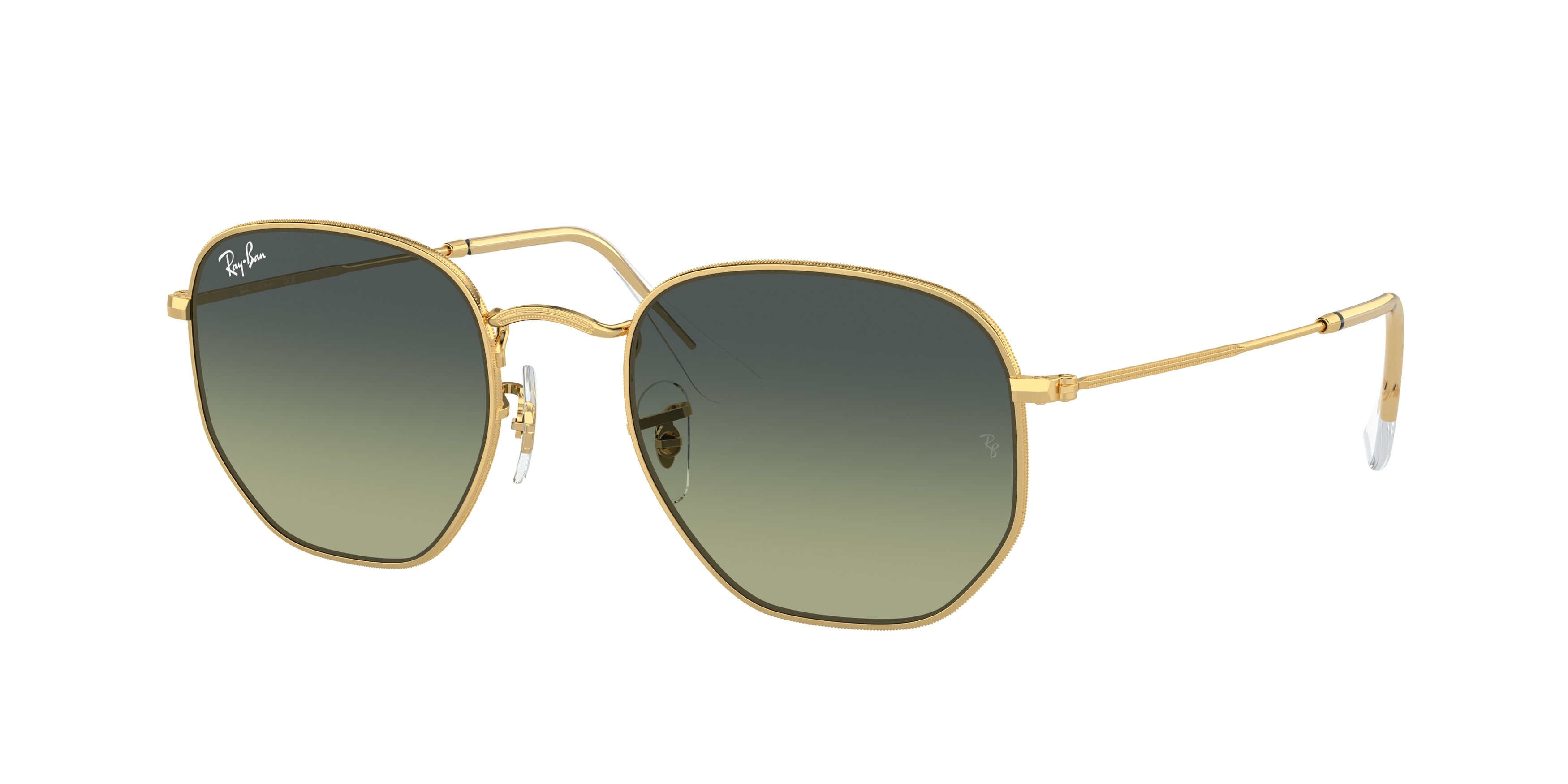 Gold green ray bans shop