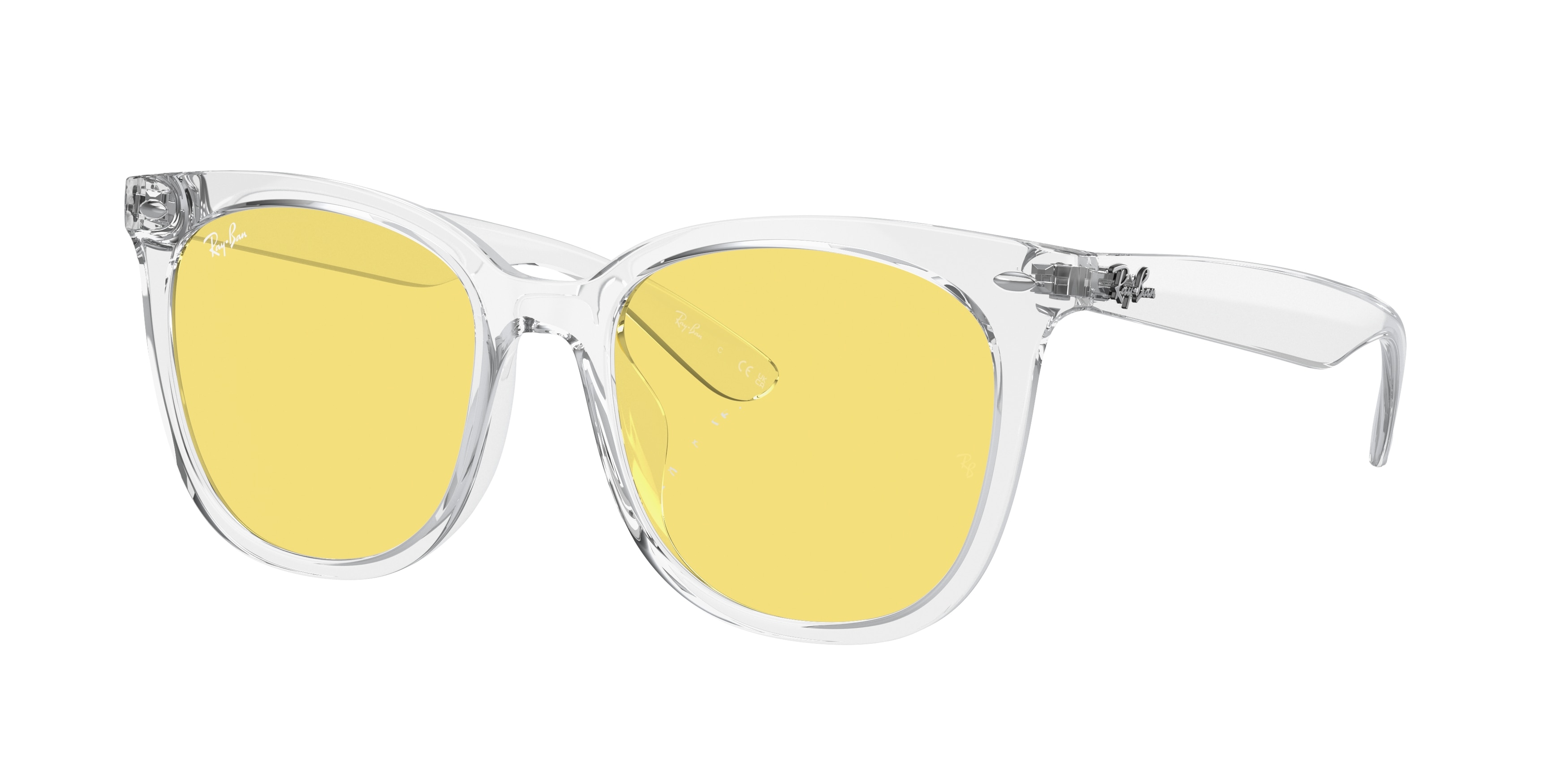 Clear yellow frame sunglasses top