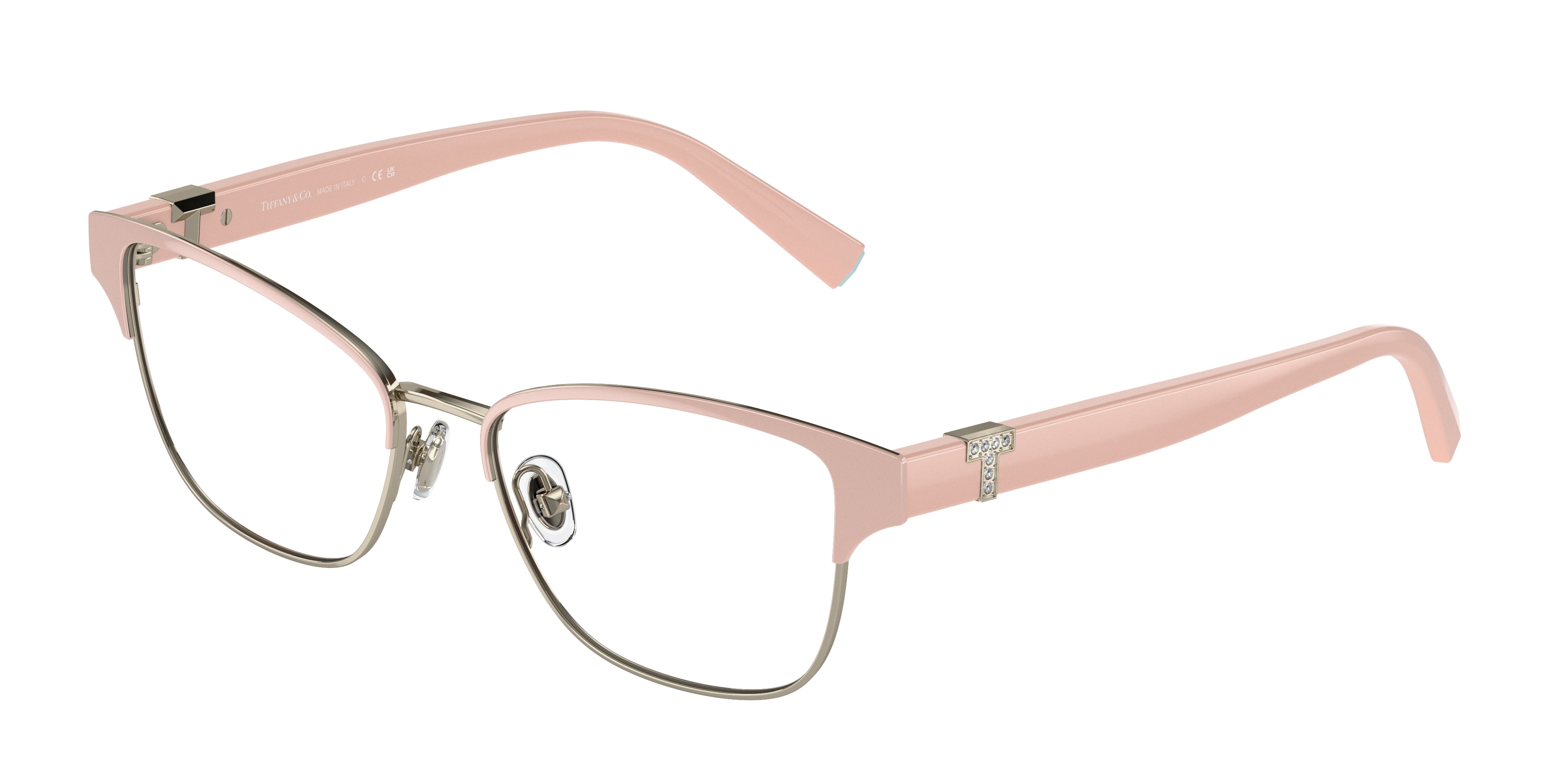 Tiffany TF1152B Cloud Pink On Pale Gold 6186 Eyeglasses for Women