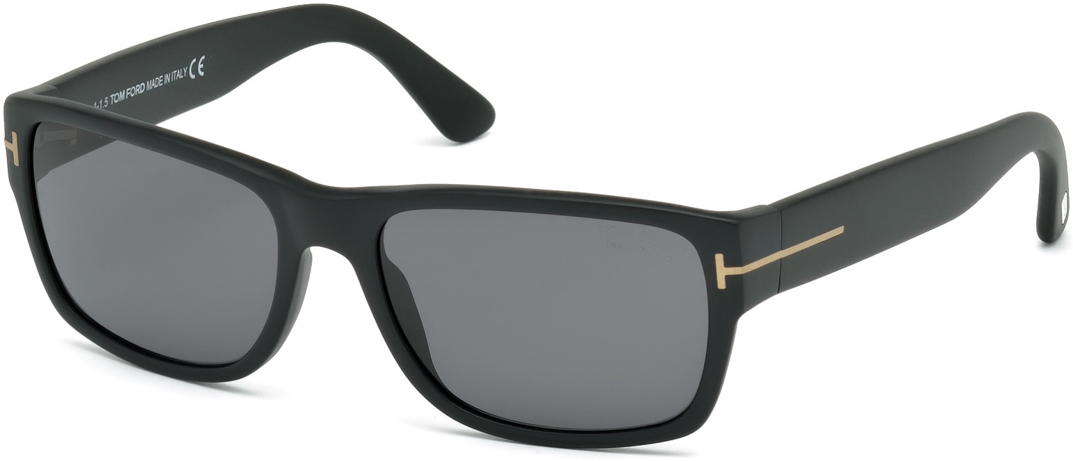 Tom Ford Ft0445 Mason Matte Black Polarized Smoke Lenses 02D