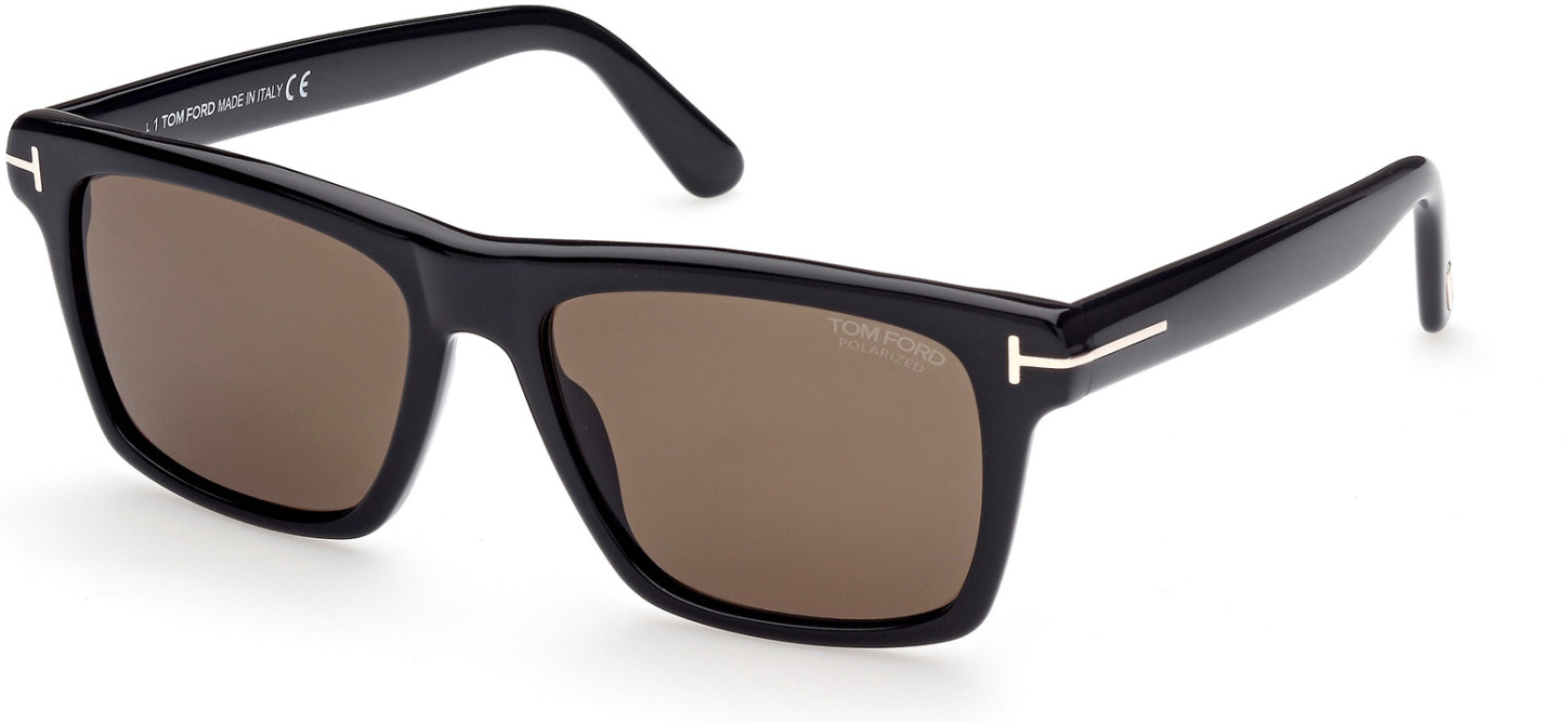 Tom Ford Ft0906 Buckley 02 Shiny Black Polarized Roviex Lenses