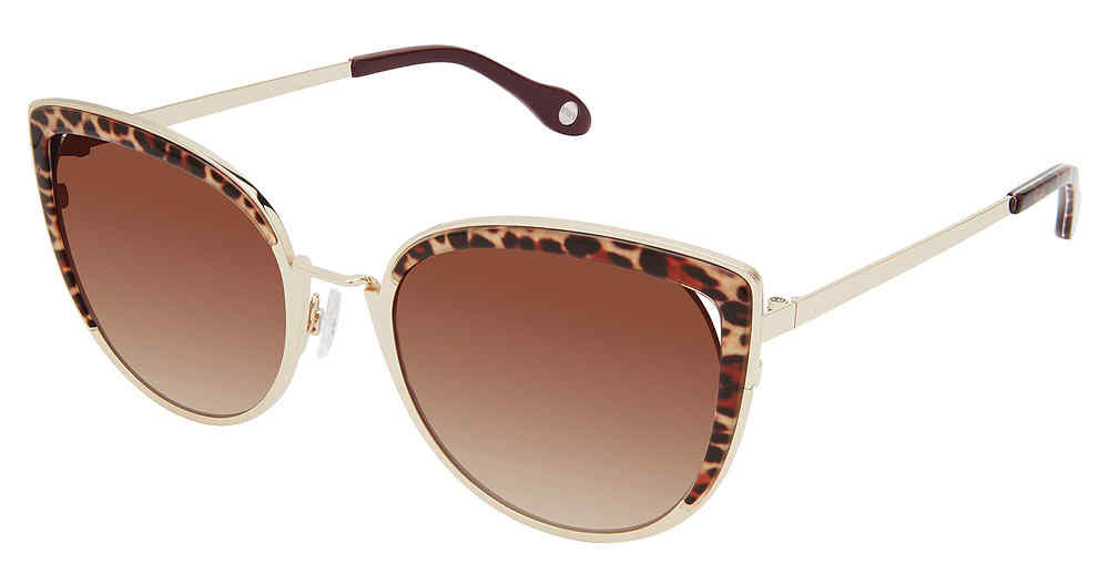Fysh F-2060 Gr Lpard Rs Gld Sunglasses for Women by Dr. Bruce