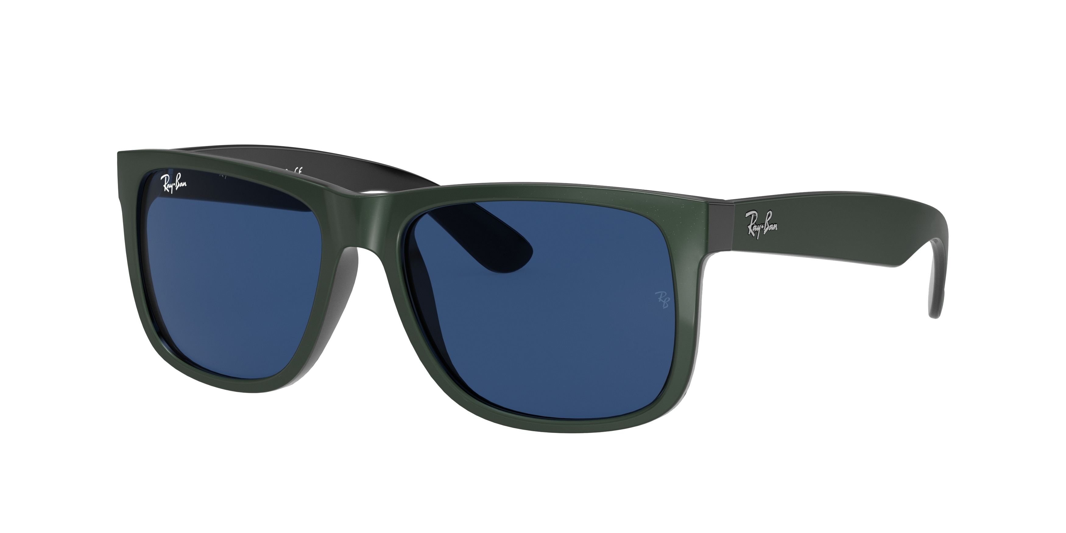Ray-ban Justin RB4165 Rubber Black (Blue Mirror) Sunglasses for Men