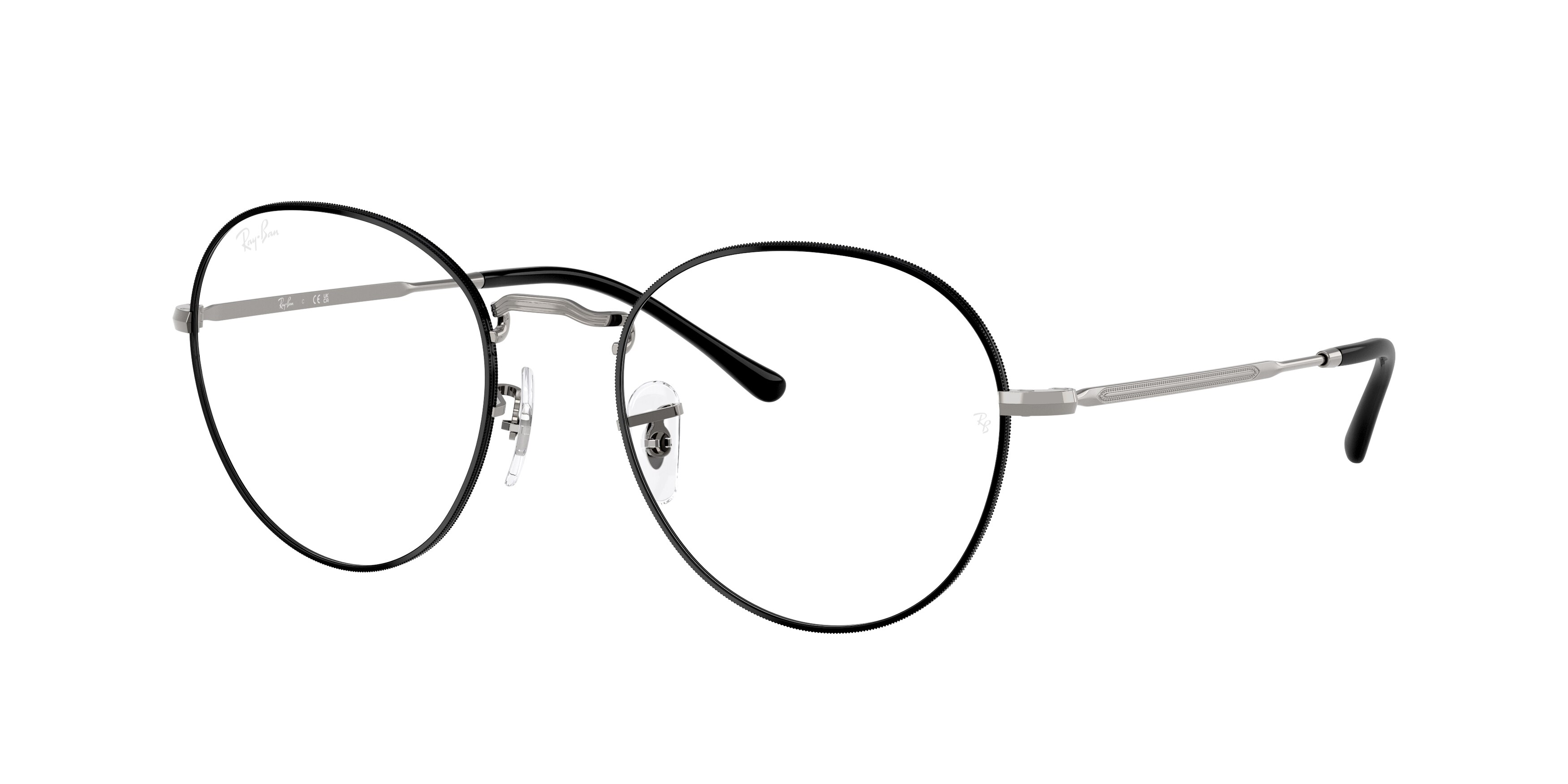 Ray-ban David RX3582V Black On Gold Eyeglasses for Men, Women
