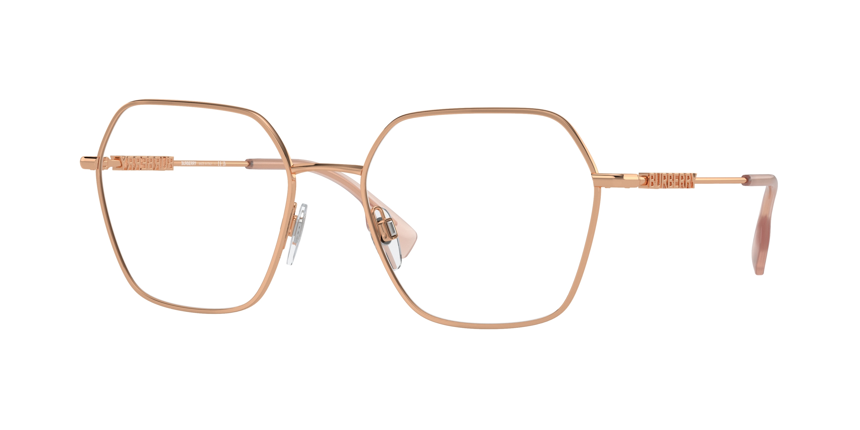 Rose gold glasses frames burberry sale