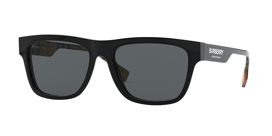 Burberry  BE4293 377381 Black Polarized (Polarized Grey)