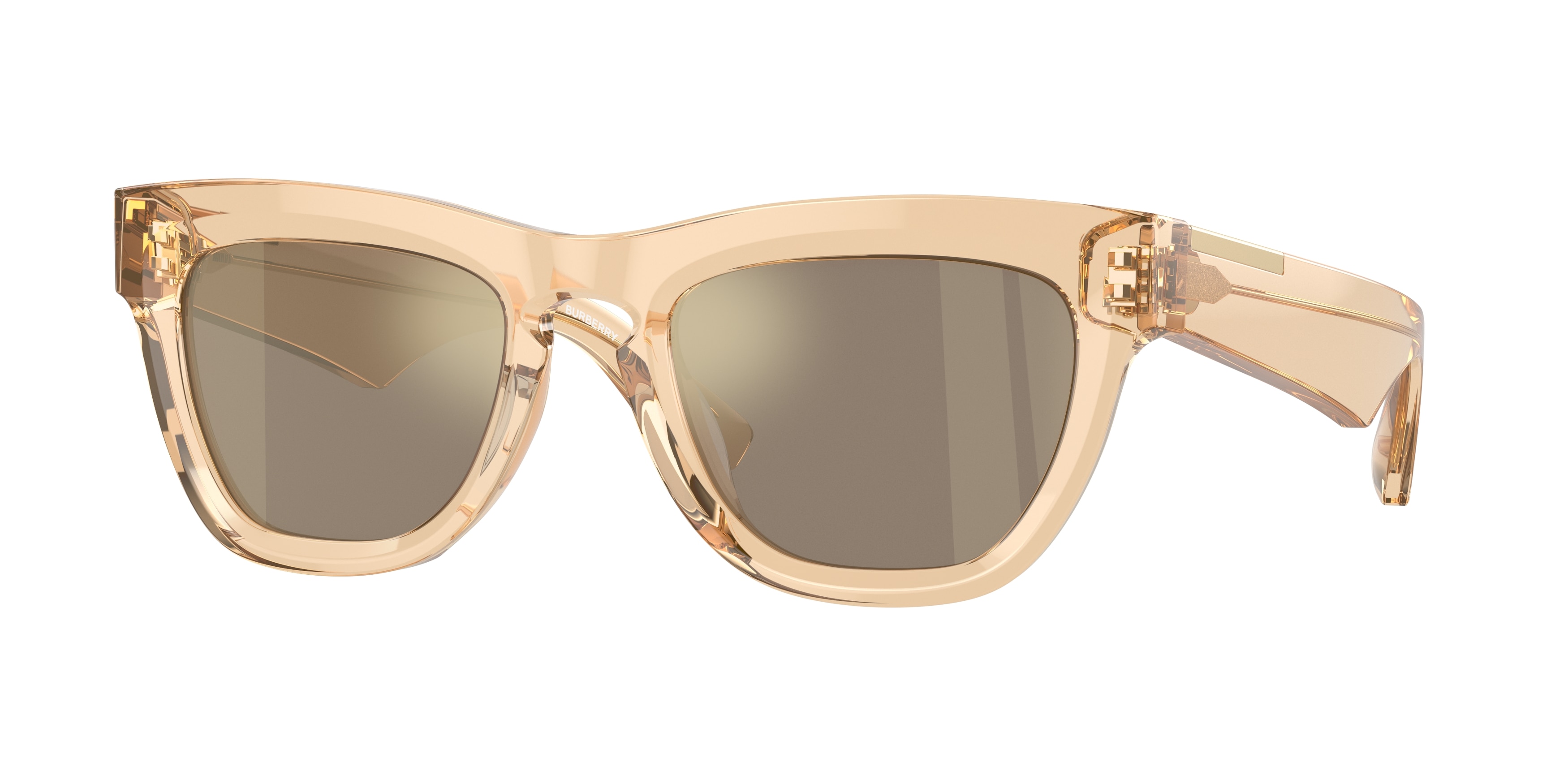 Burberry gold sunglasses hot sale