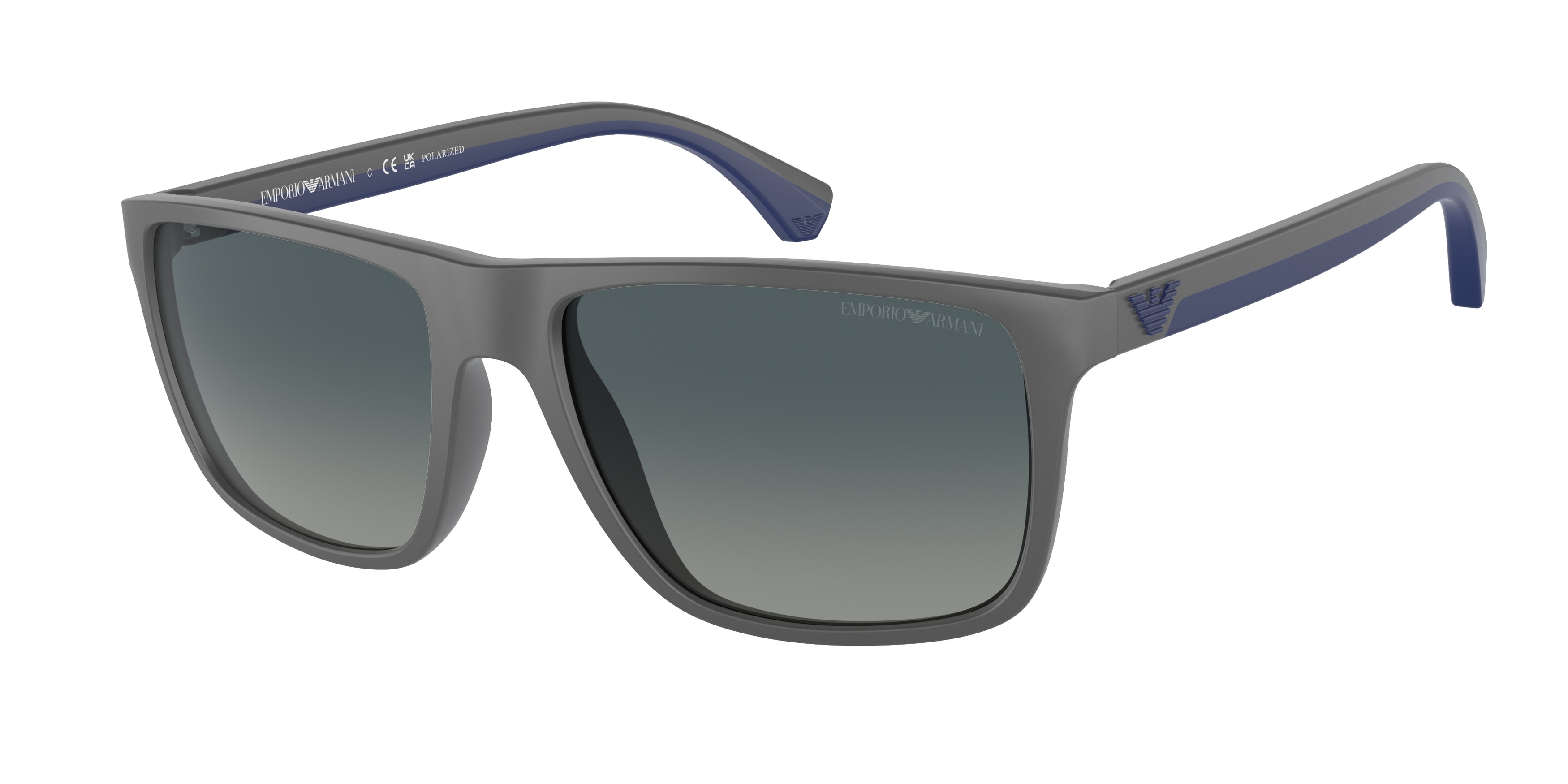 Emporio Armani  EA4033 50604U Matte Grey Polarized (Gradient Blue Polarized)