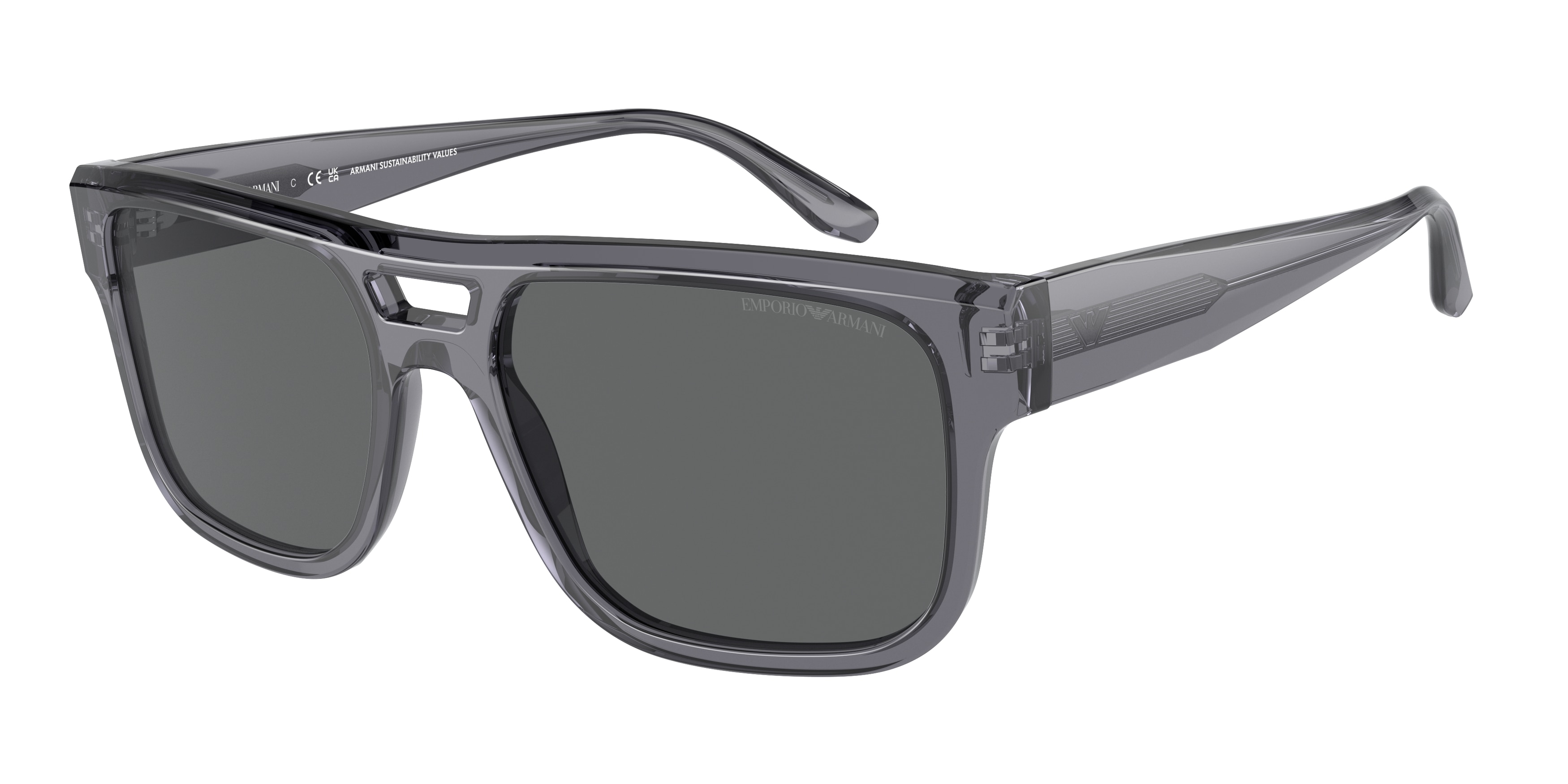 Emporio Armani EA4197 502987 Transparent Grey (Dark Grey)