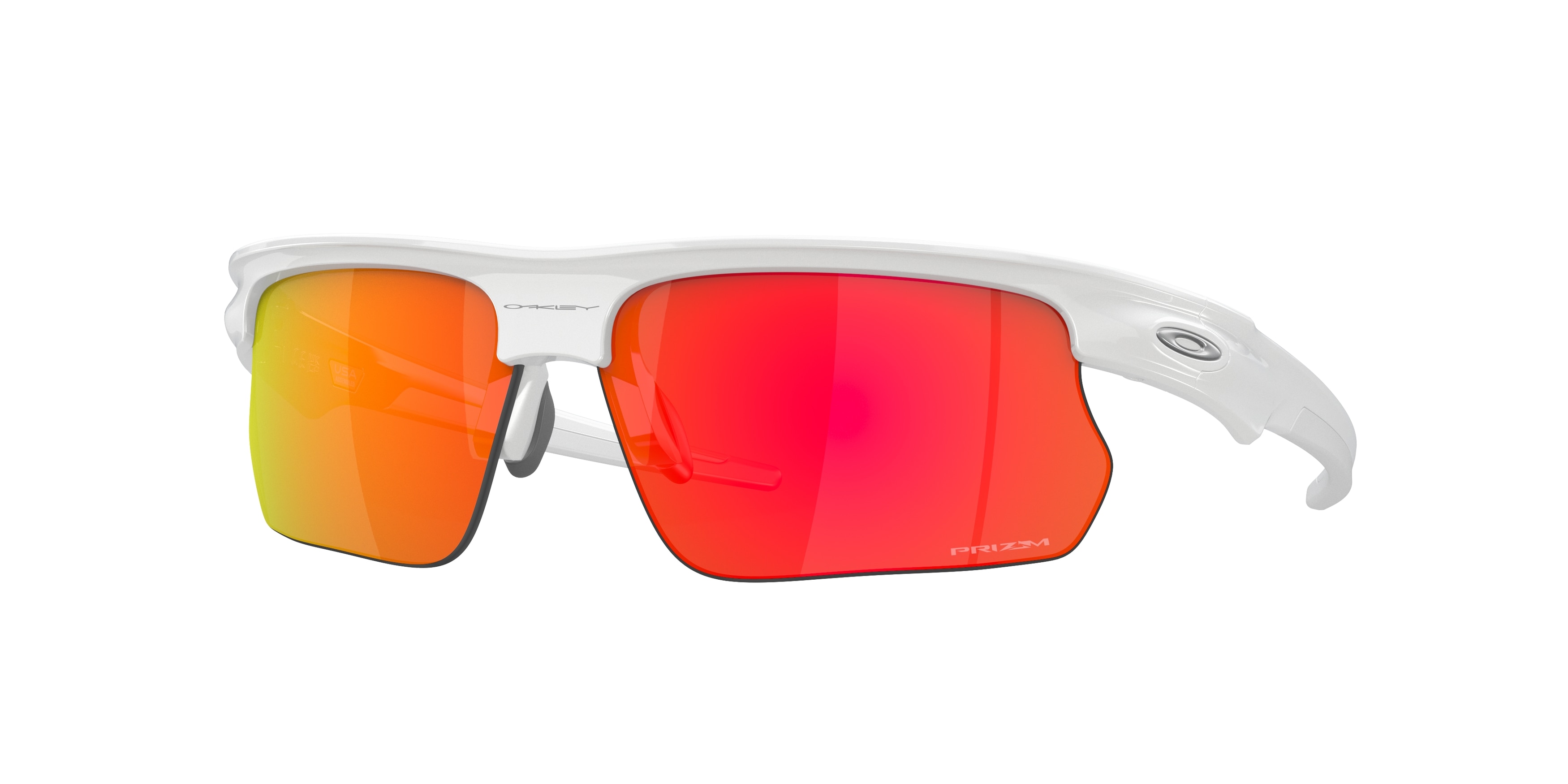 Oakley Bisphaera OO9400 940003 Polished White (Prizm Ruby)