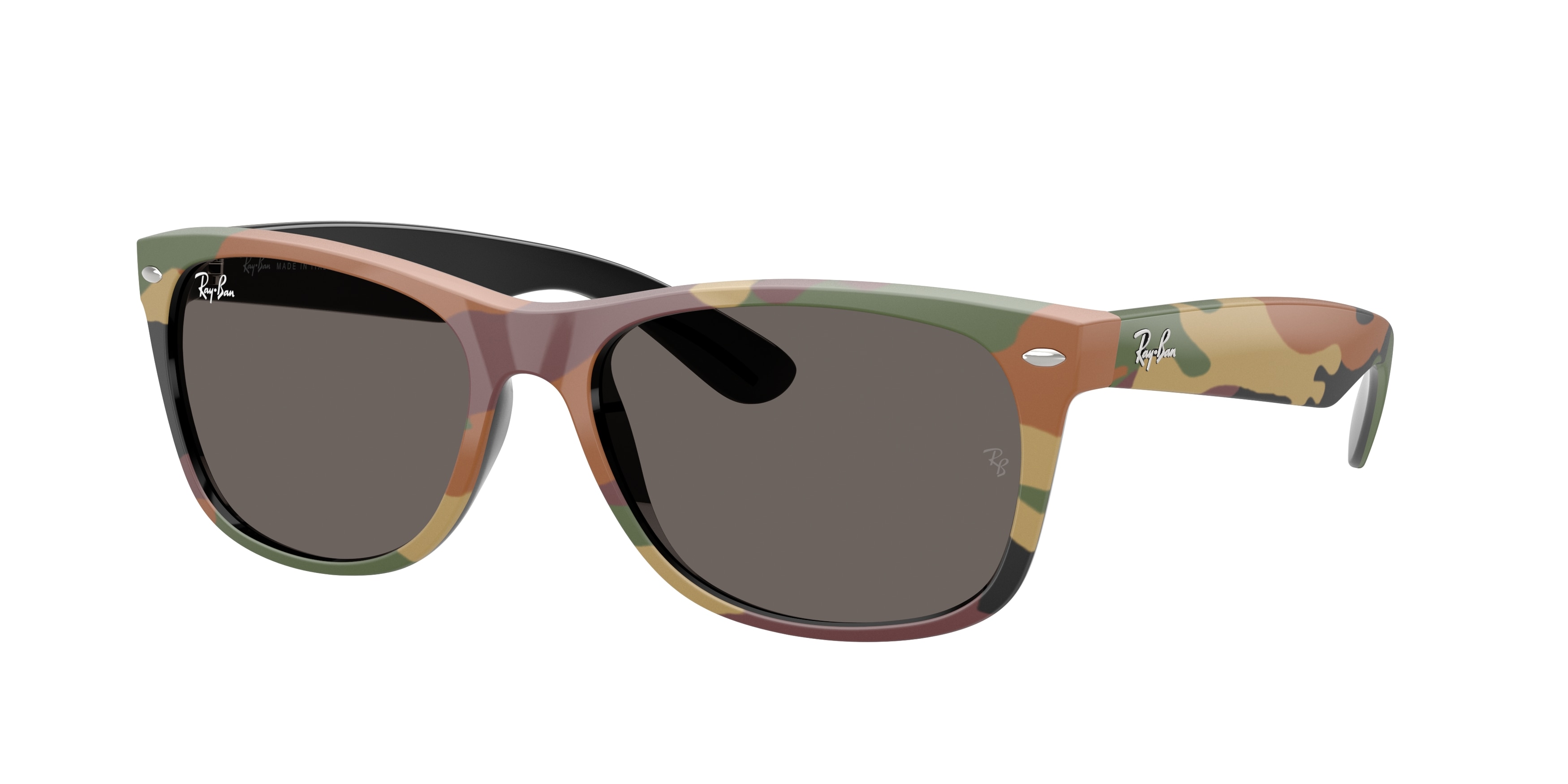 Ray-ban New Wayfarer RB2132 6822B1 Black & Green Camuflage (Dark Grey)