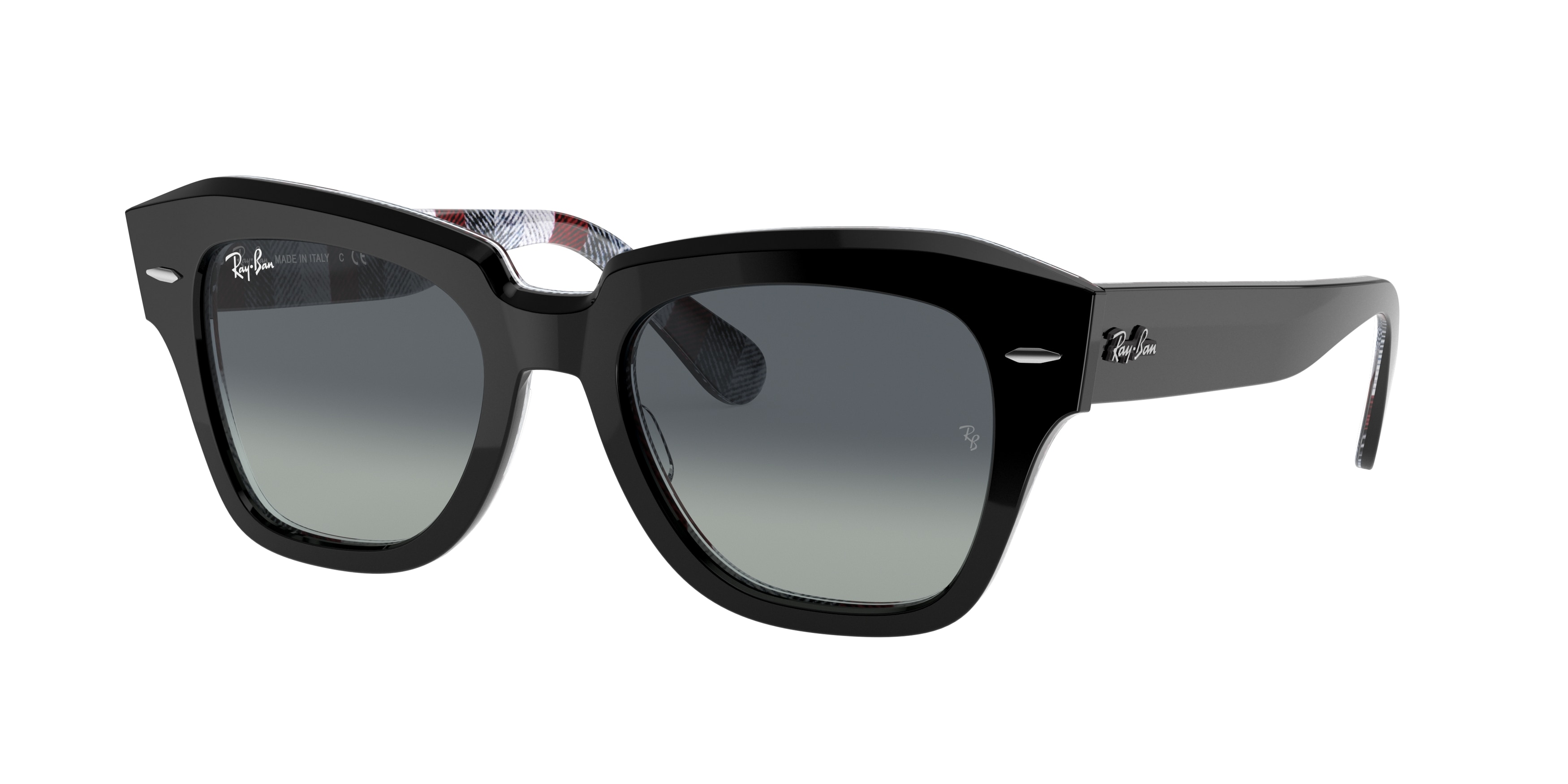 Ray-ban State Street RB2186 13183A Black (Light Grey Gradient Blue)