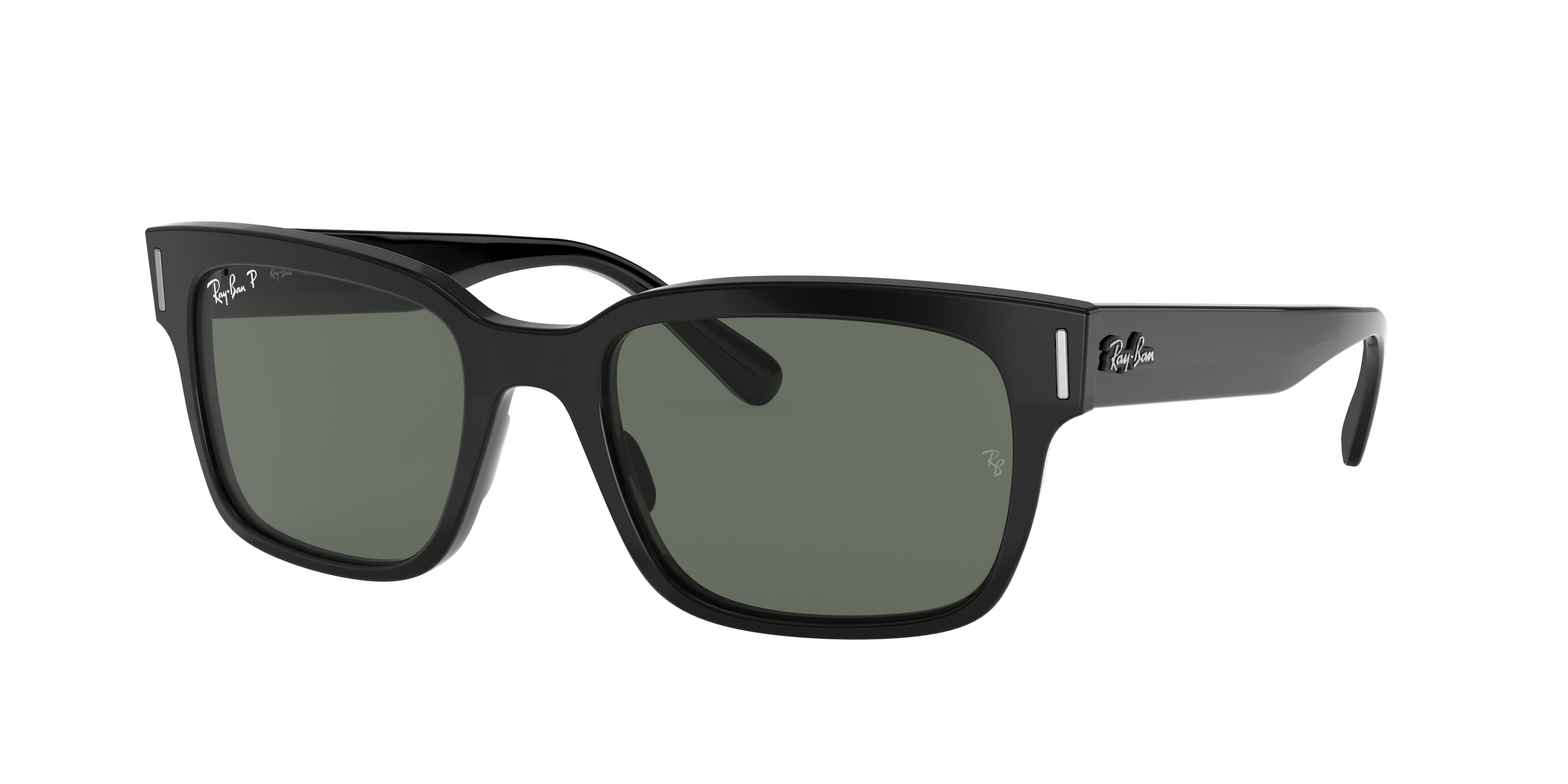 Ray-ban Jeffrey RB2190 901/58 Black Polarized (Polarized Green Classic G-15)