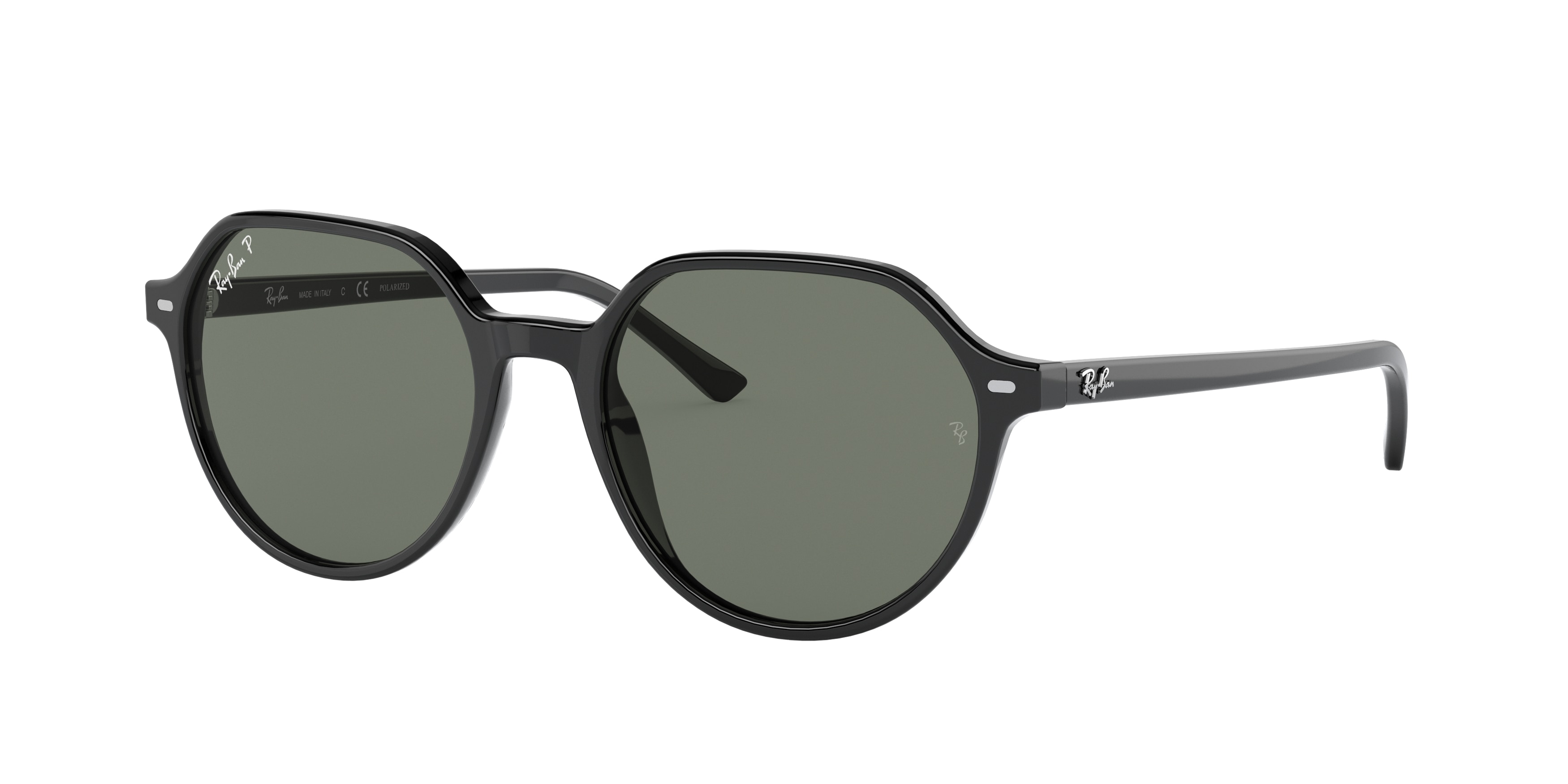 Ray-ban Thalia RB2195 901/58 Black Polarized (Polarized Green Classic G-15)