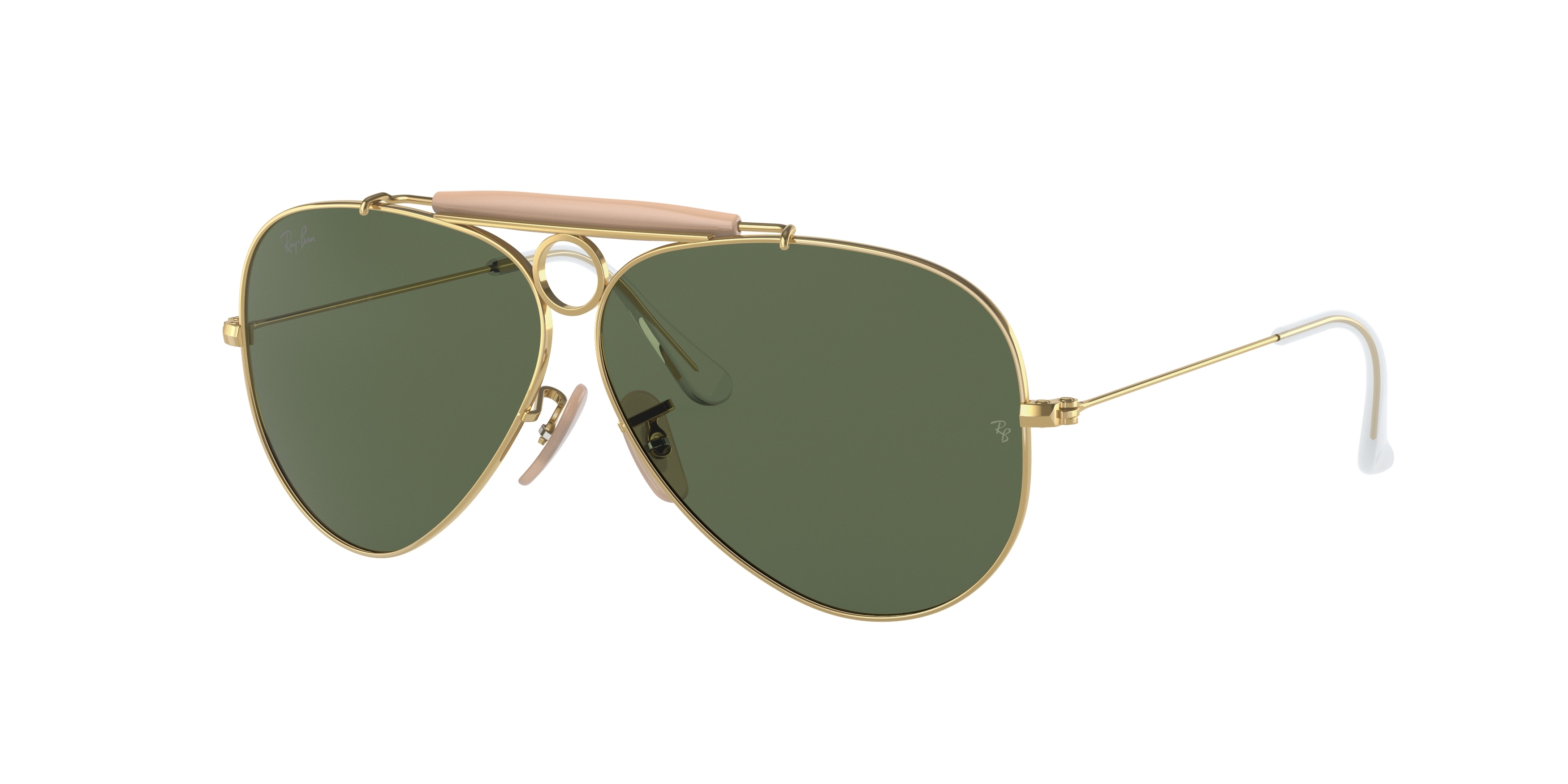 Ray-ban Shooter RB3138 W3401 Gold (Green Classic G-15)