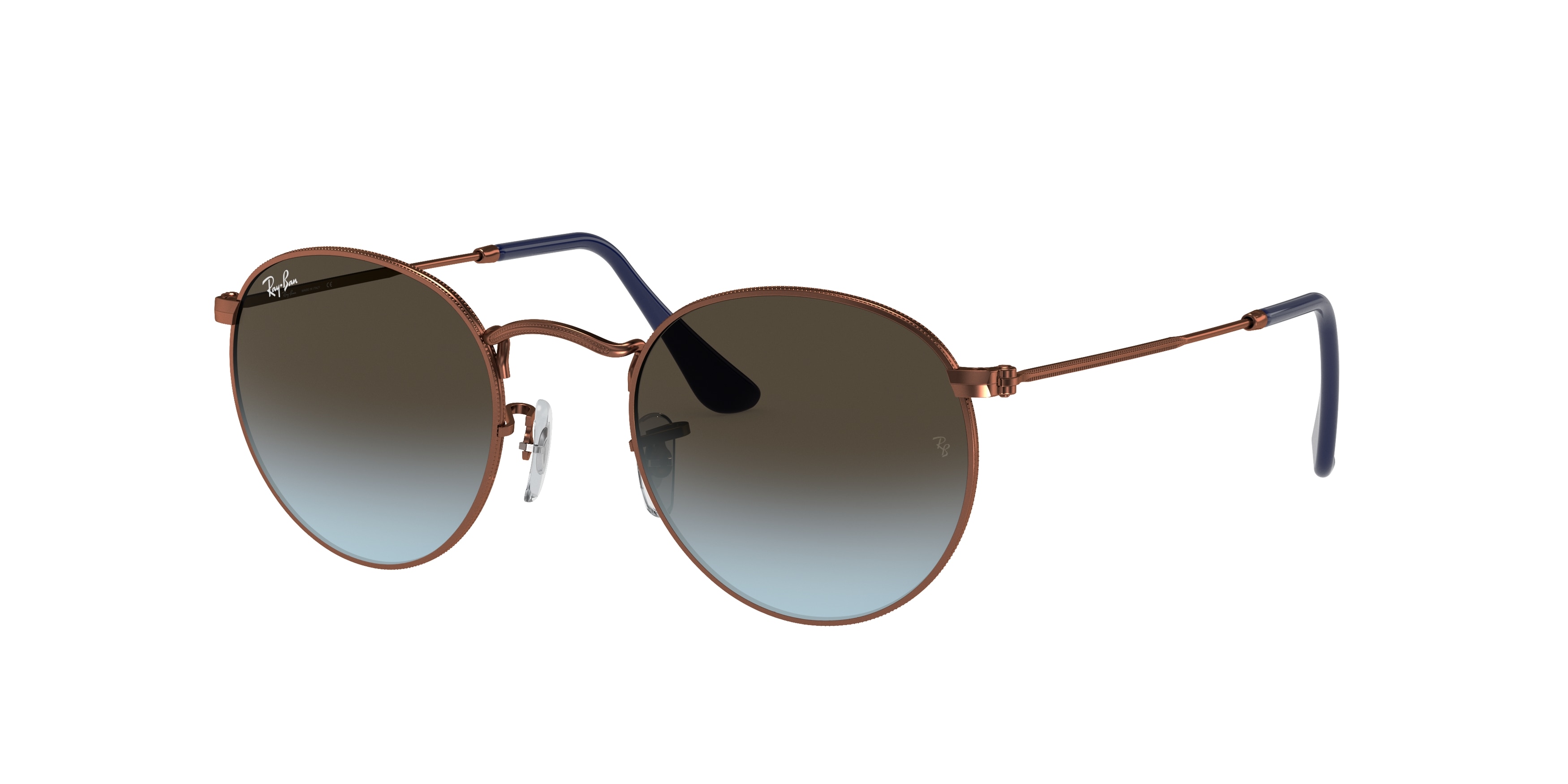 Ray-ban Round Metal RB3447 900396 Bronze-copper (Blue/Brown Gradient)