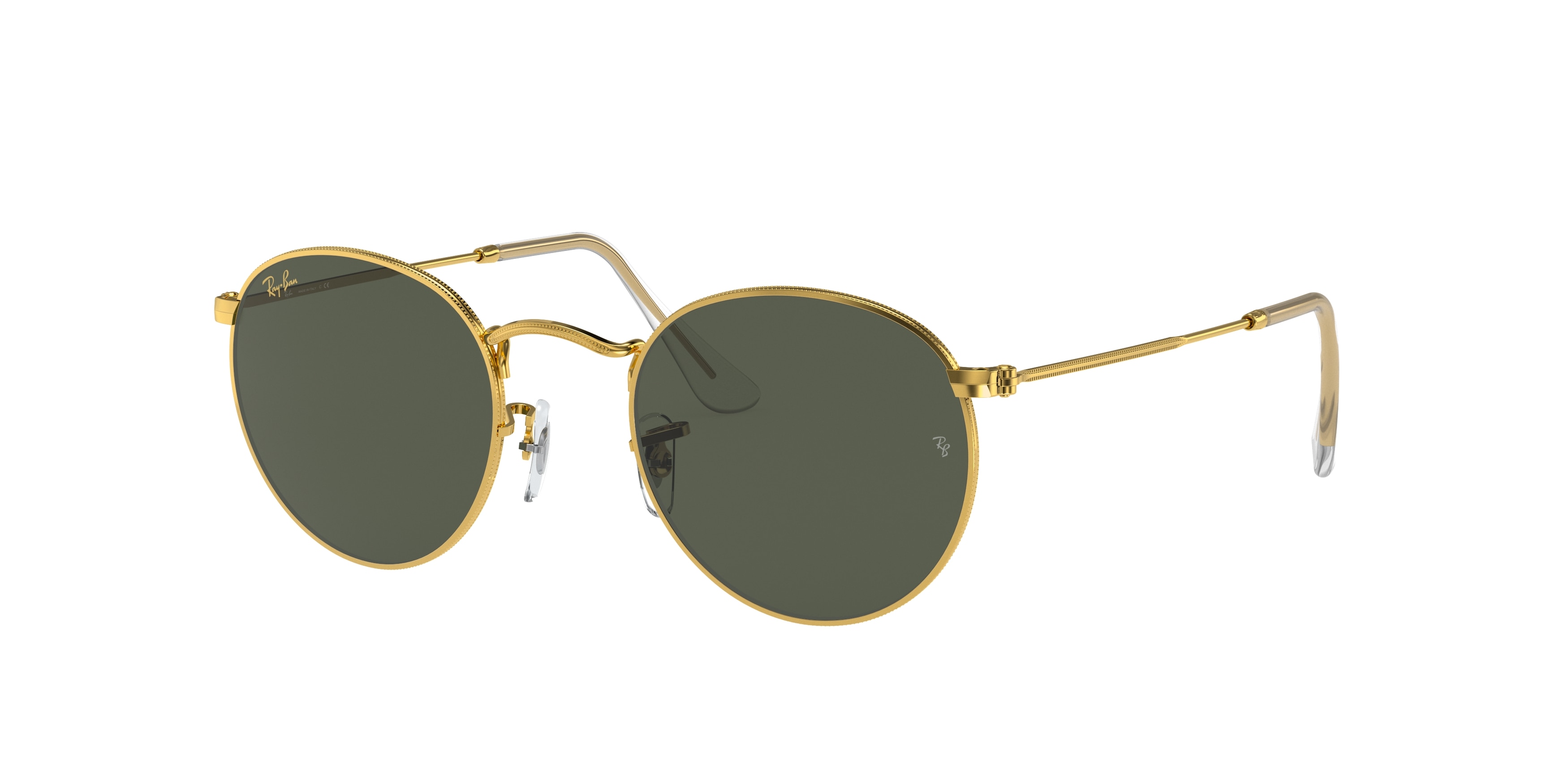 Ray-ban Round Metal RB3447 919631 Gold (Green Classic G-15)