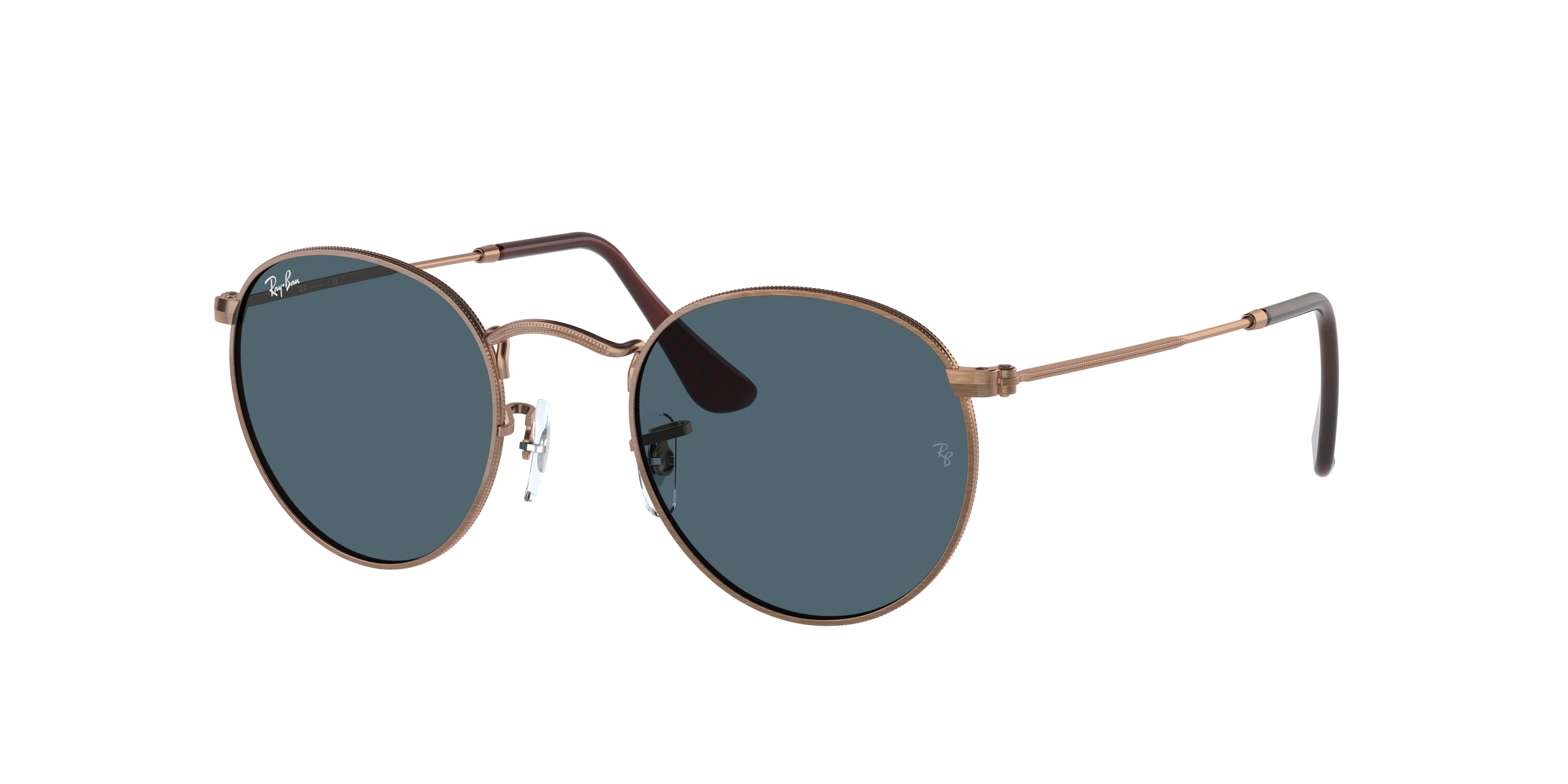 Ray-ban Round Metal RB3447 9230R5 Bronze-copper (Blue Classic)