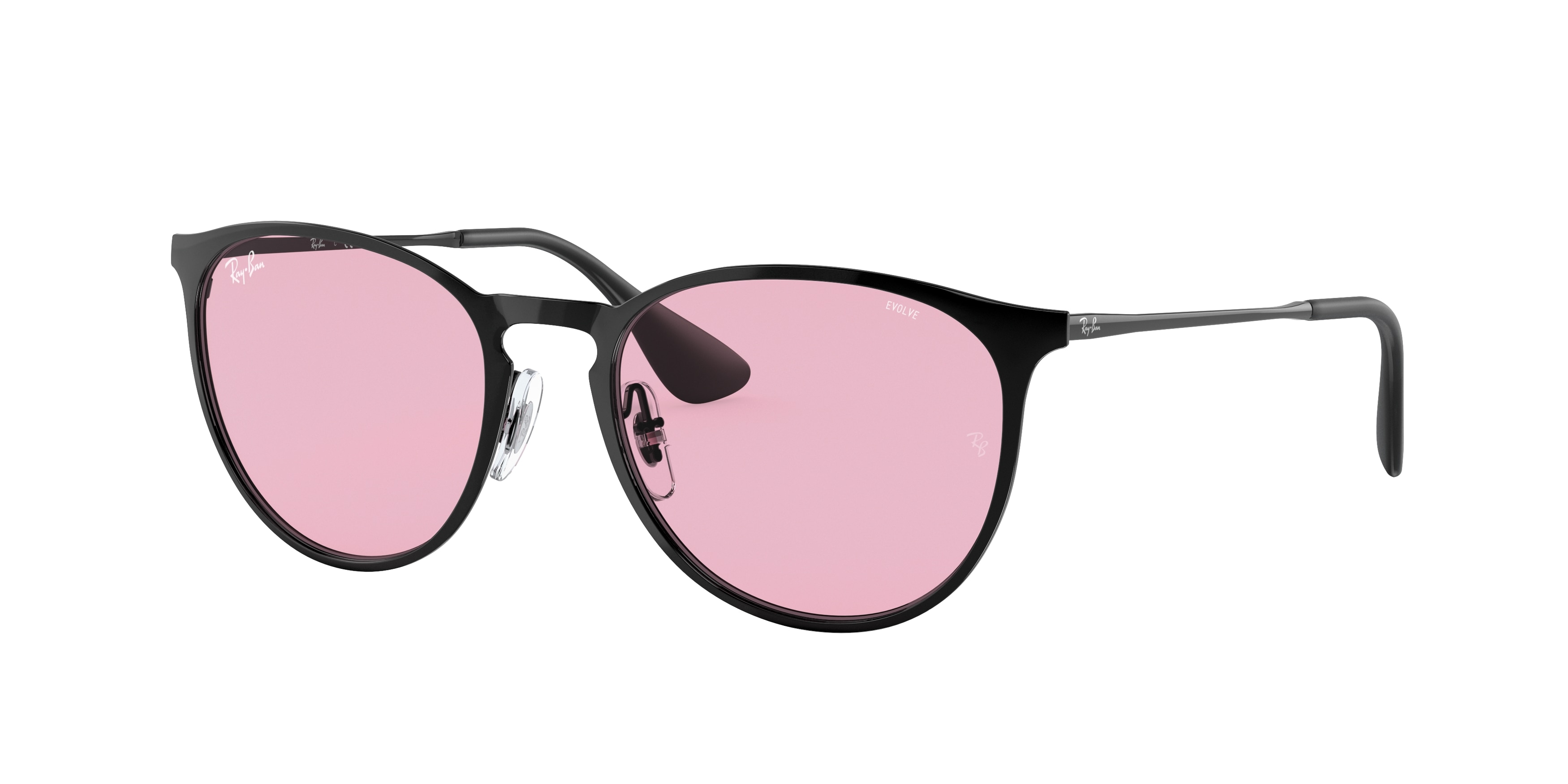 Pink and black shop ray ban glasses