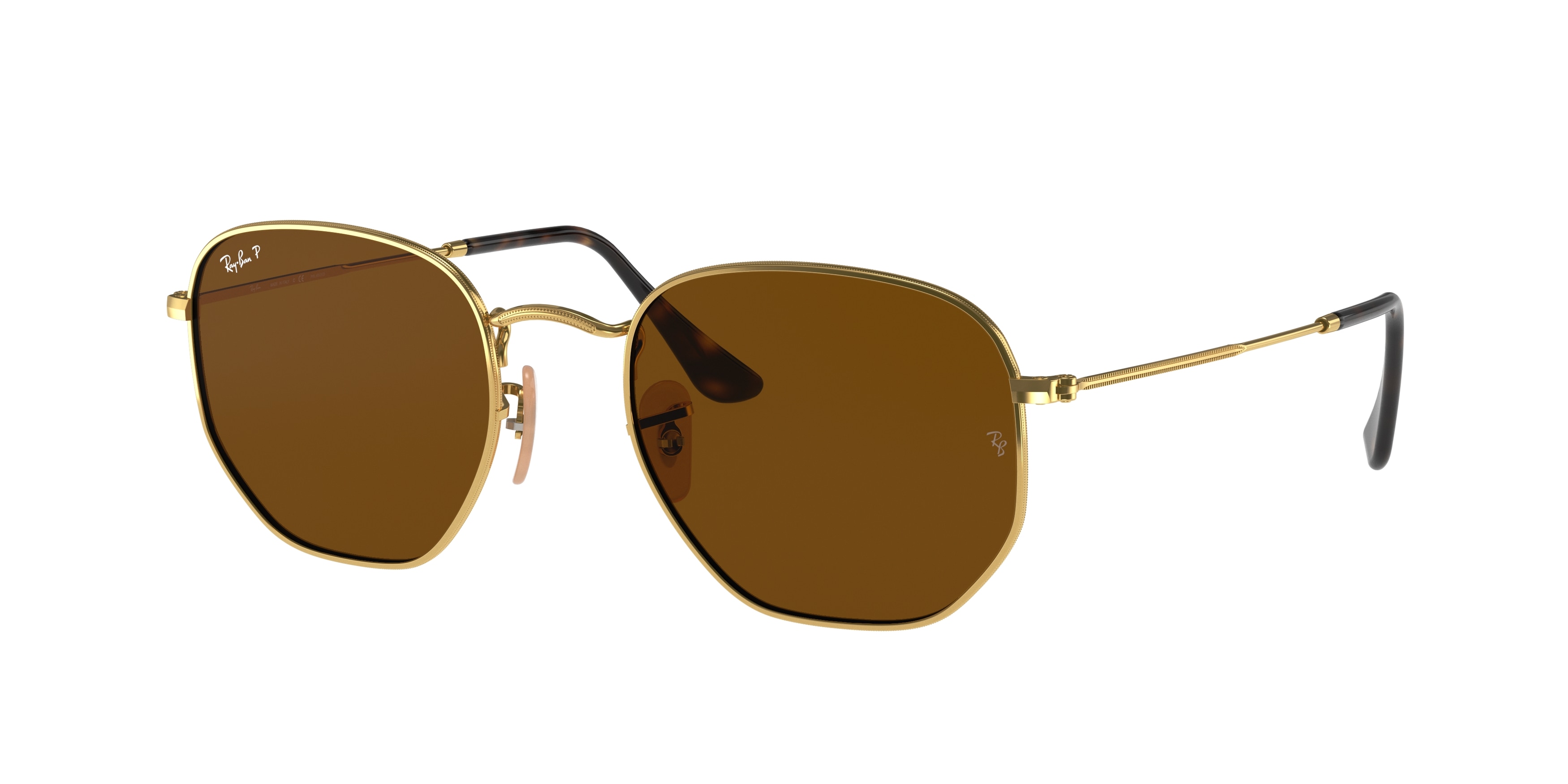 Brown and gold ray bans discount