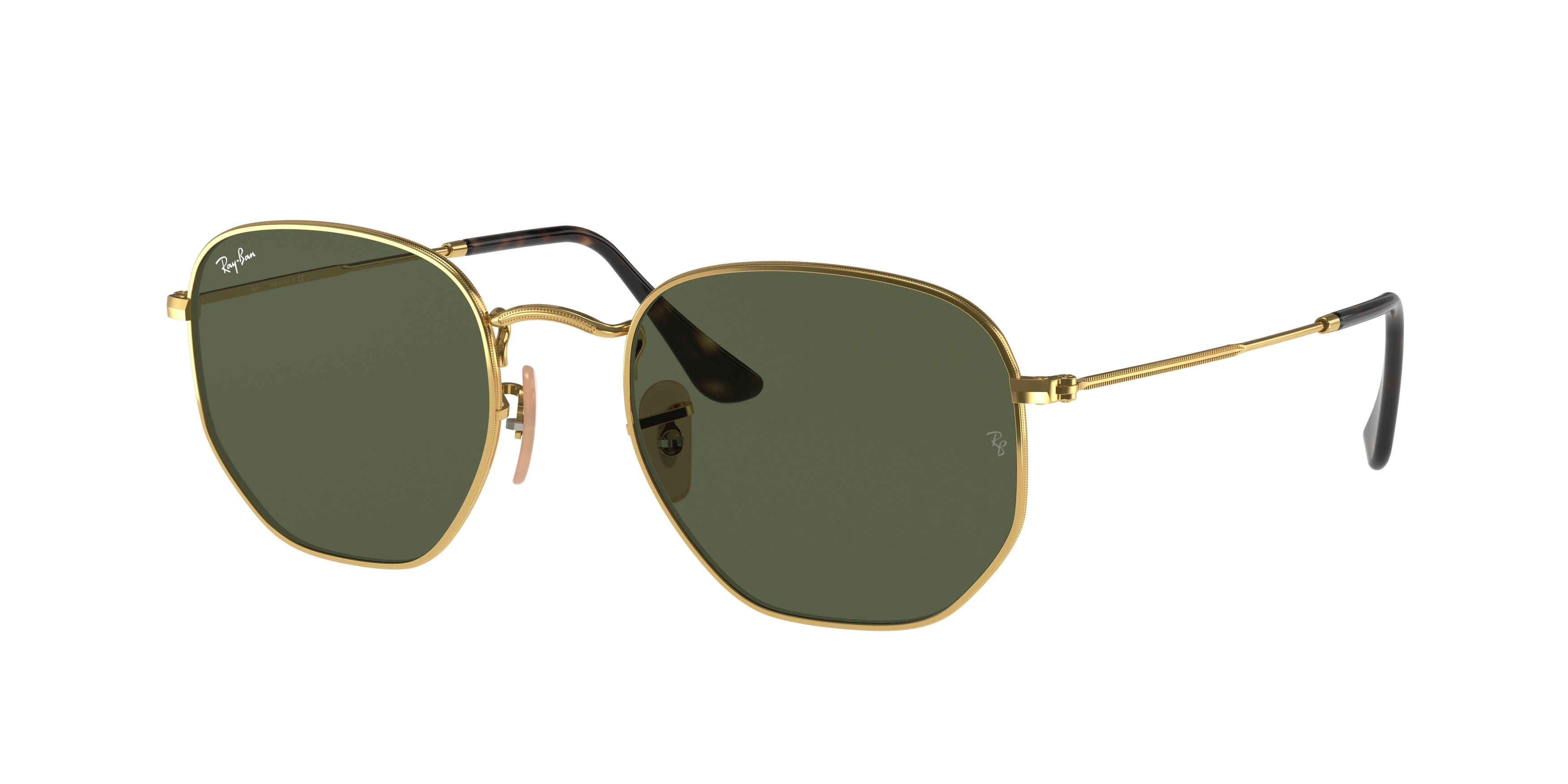 Ray-ban Hexagonal RB3548N 001 Arista Gold (G-15 Green)